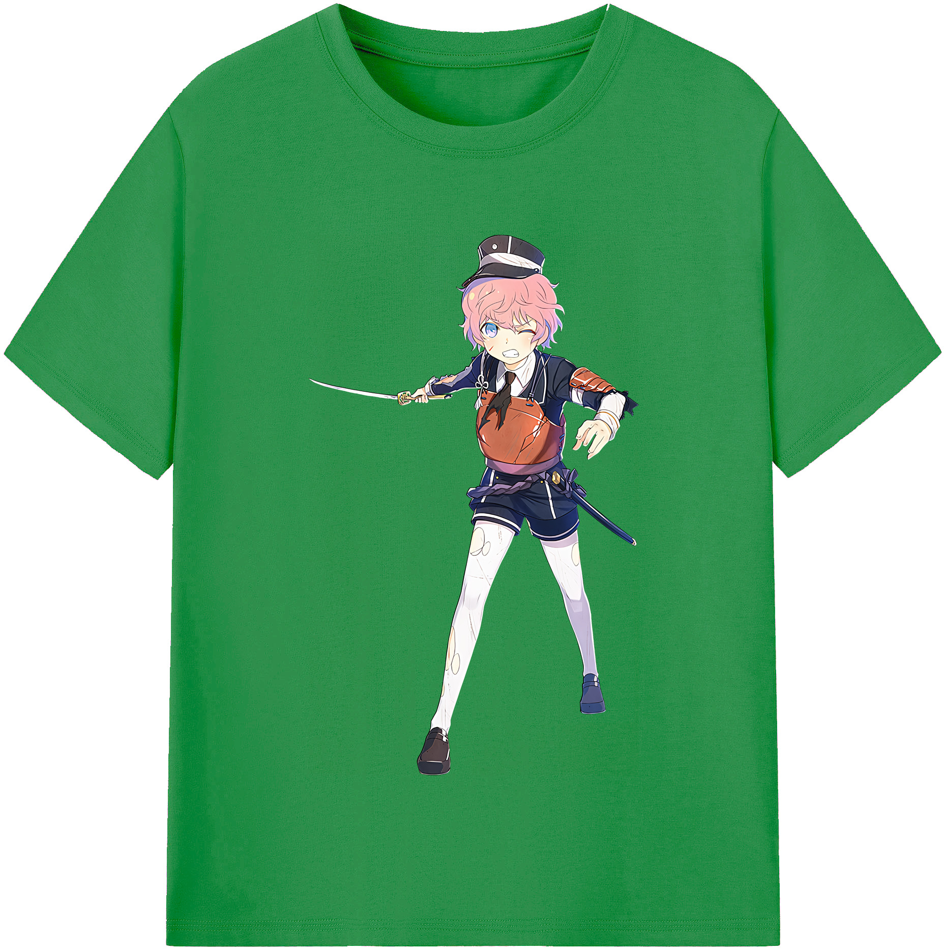 （画像用） 刀剣乱舞 Touken Ranbu レディースカジュアルプリントTシャツ（綿100％）