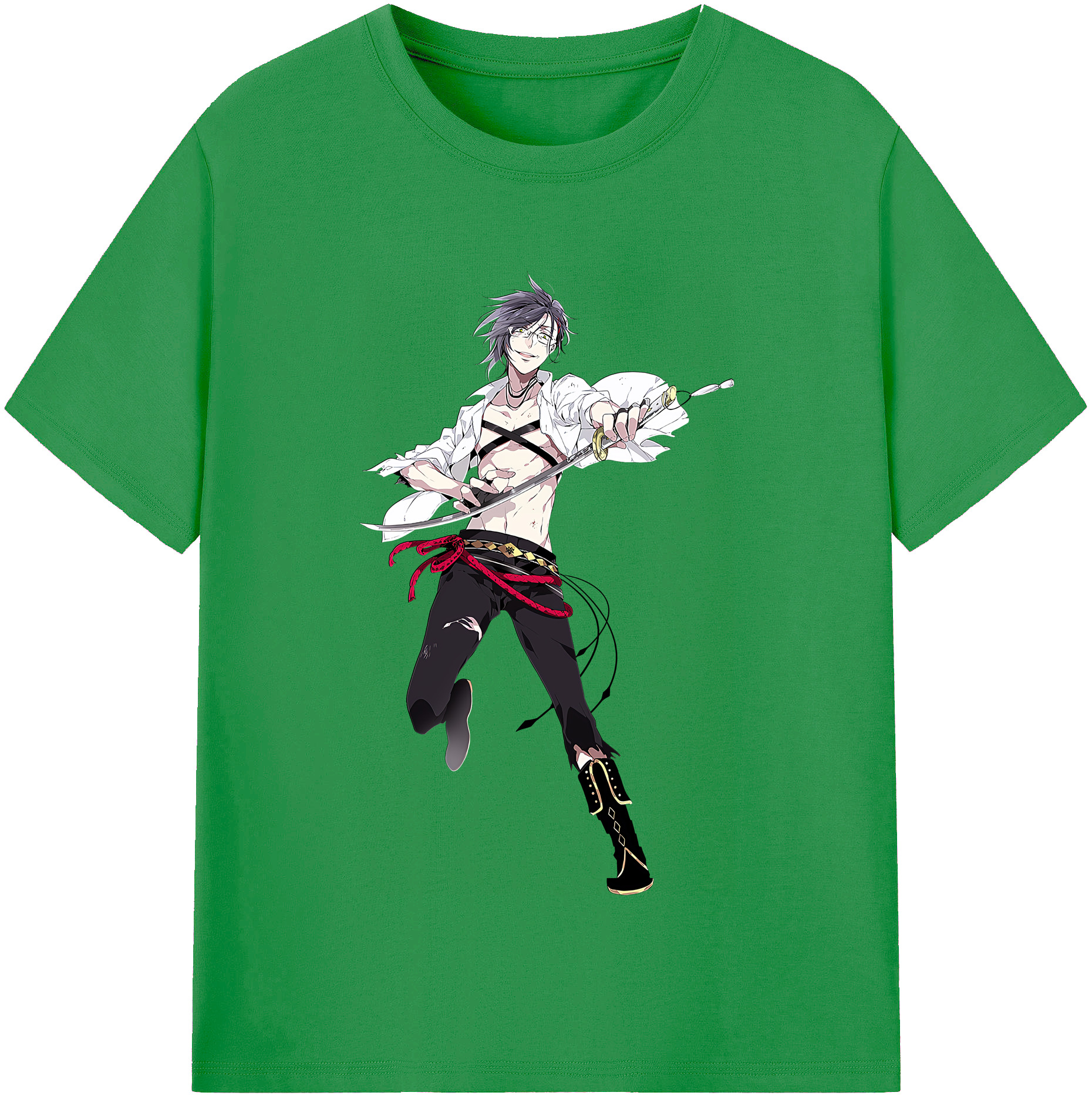 （画像用） 刀剣乱舞 Touken Ranbu レディースカジュアルプリントTシャツ（綿100％）
