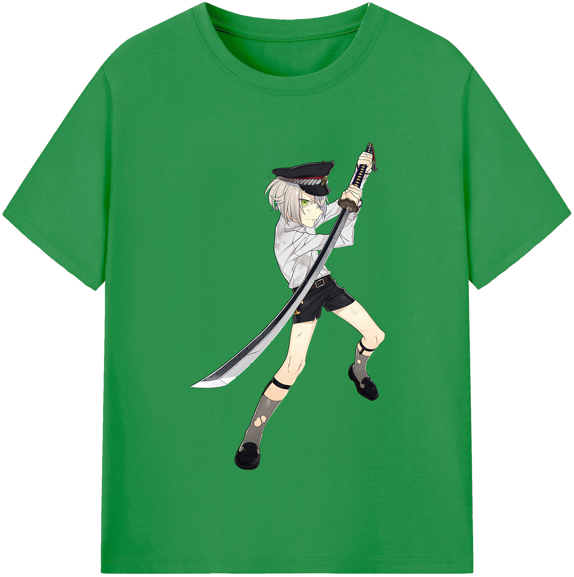 （画像用） 刀剣乱舞 Touken Ranbu レディースカジュアルプリントTシャツ（綿100％）