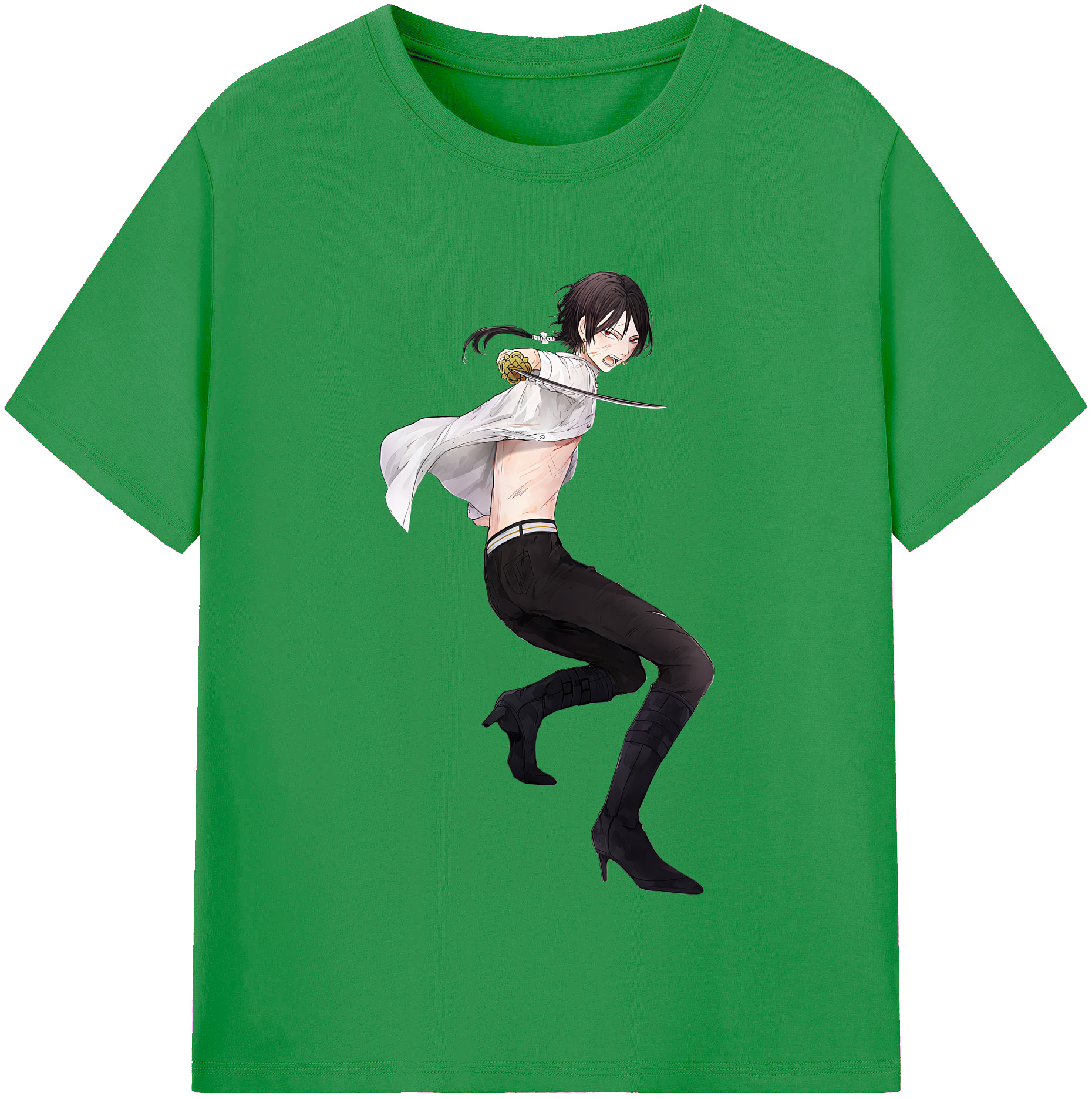 （画像用） 刀剣乱舞 Touken Ranbu レディースカジュアルプリントTシャツ（綿100％）