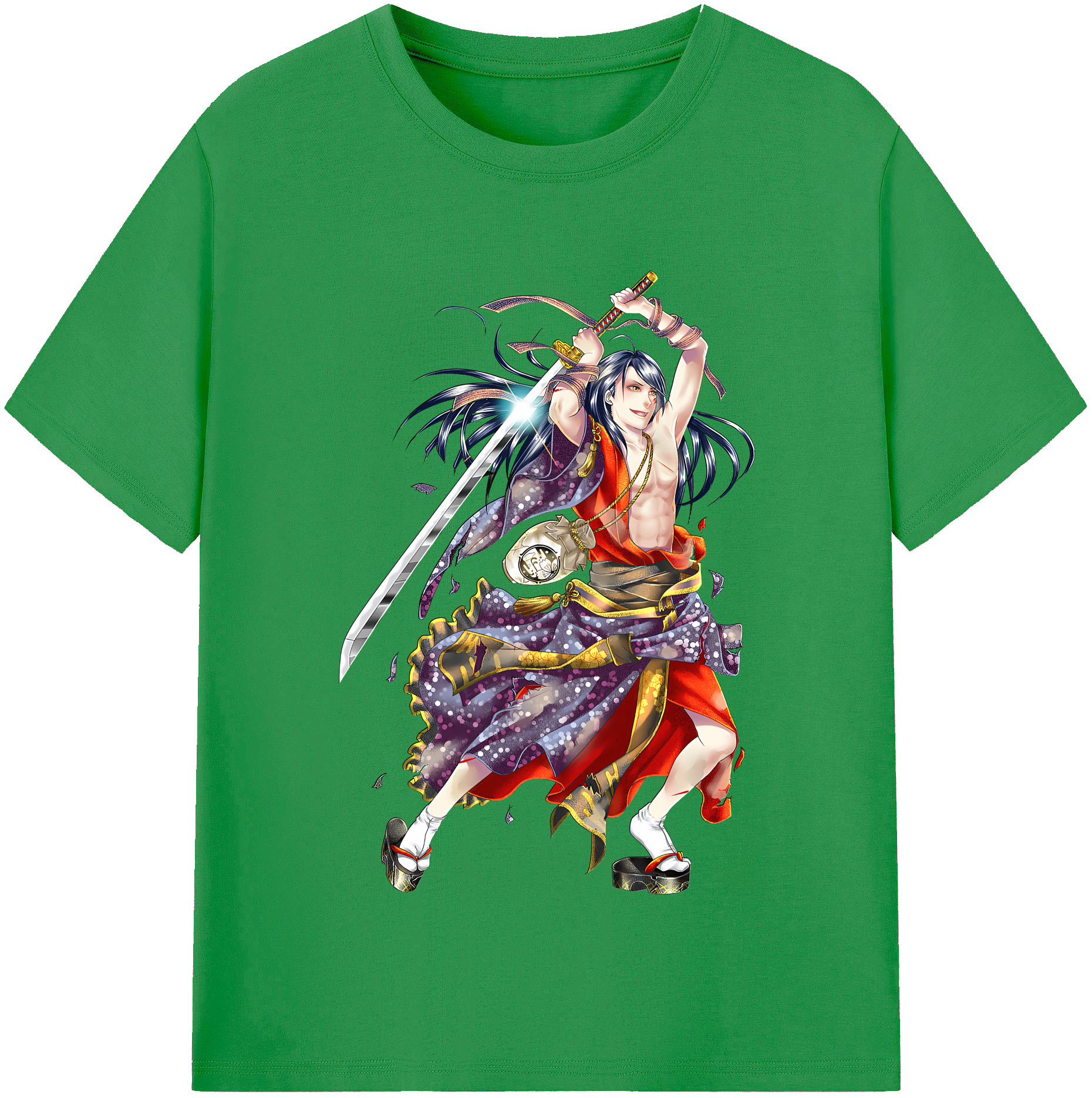 （画像用） 刀剣乱舞 Touken Ranbu レディースカジュアルプリントTシャツ（綿100％）