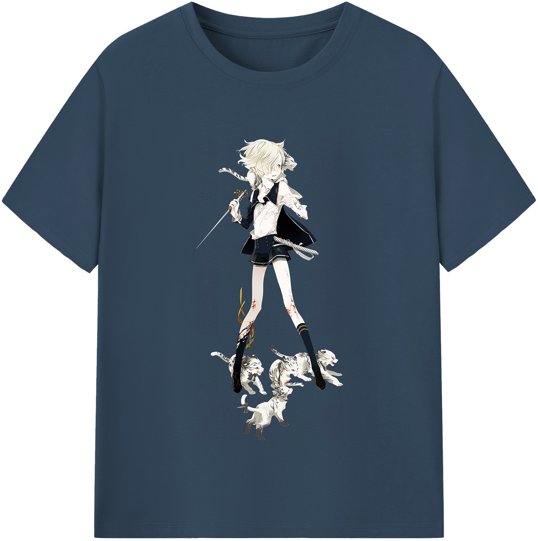 （画像用） 刀剣乱舞 Touken Ranbu レディースカジュアルプリントTシャツ（綿100％）