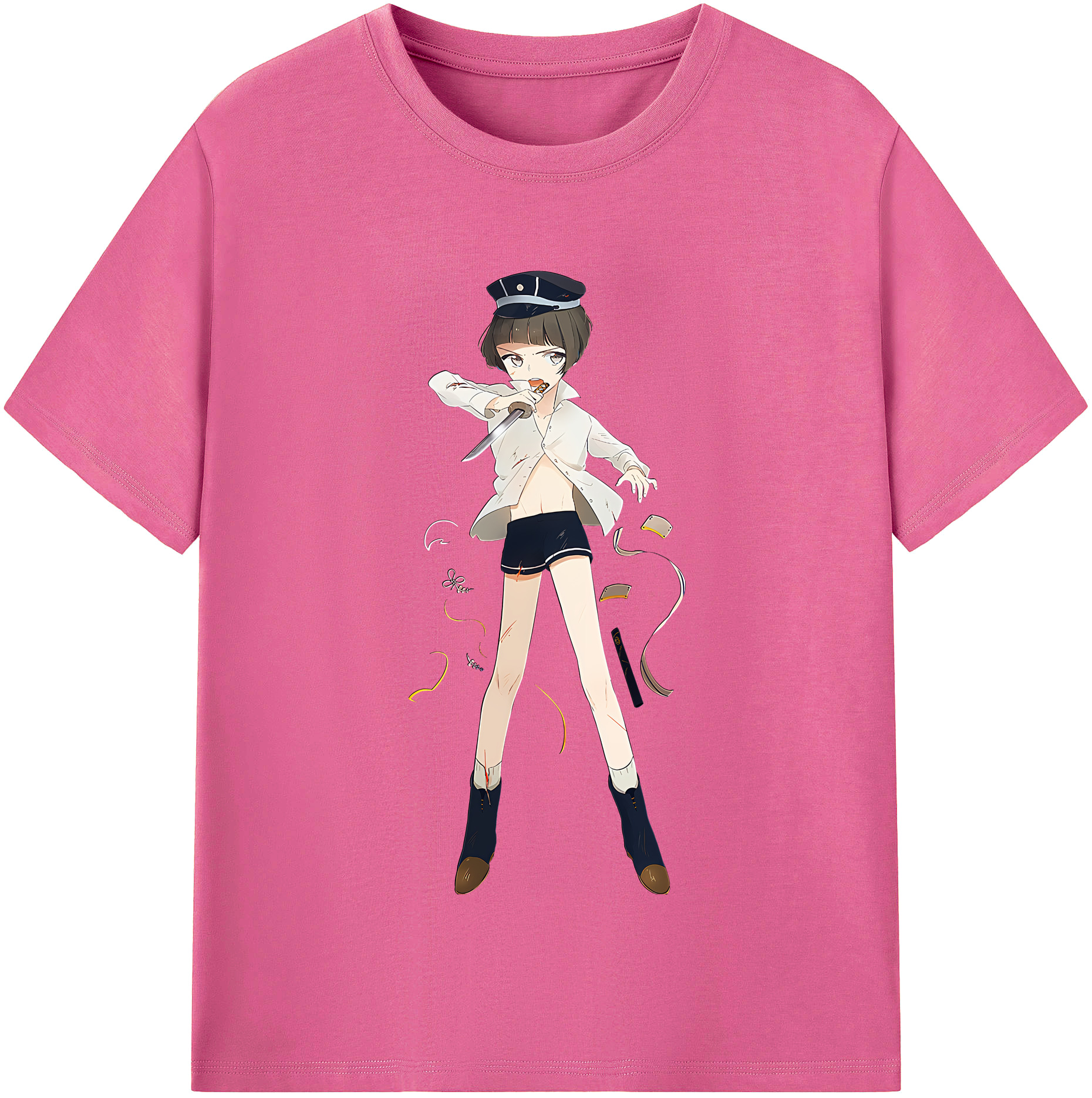 （画像用） 刀剣乱舞 Touken Ranbu レディースカジュアルプリントTシャツ（綿100％）