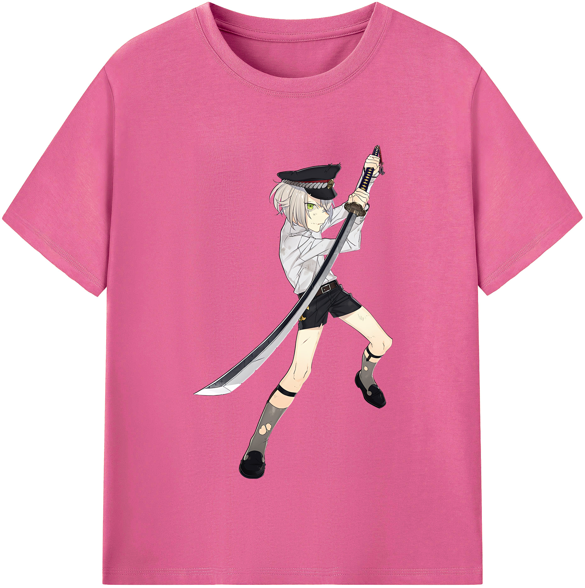 （画像用） 刀剣乱舞 Touken Ranbu レディースカジュアルプリントTシャツ（綿100％）