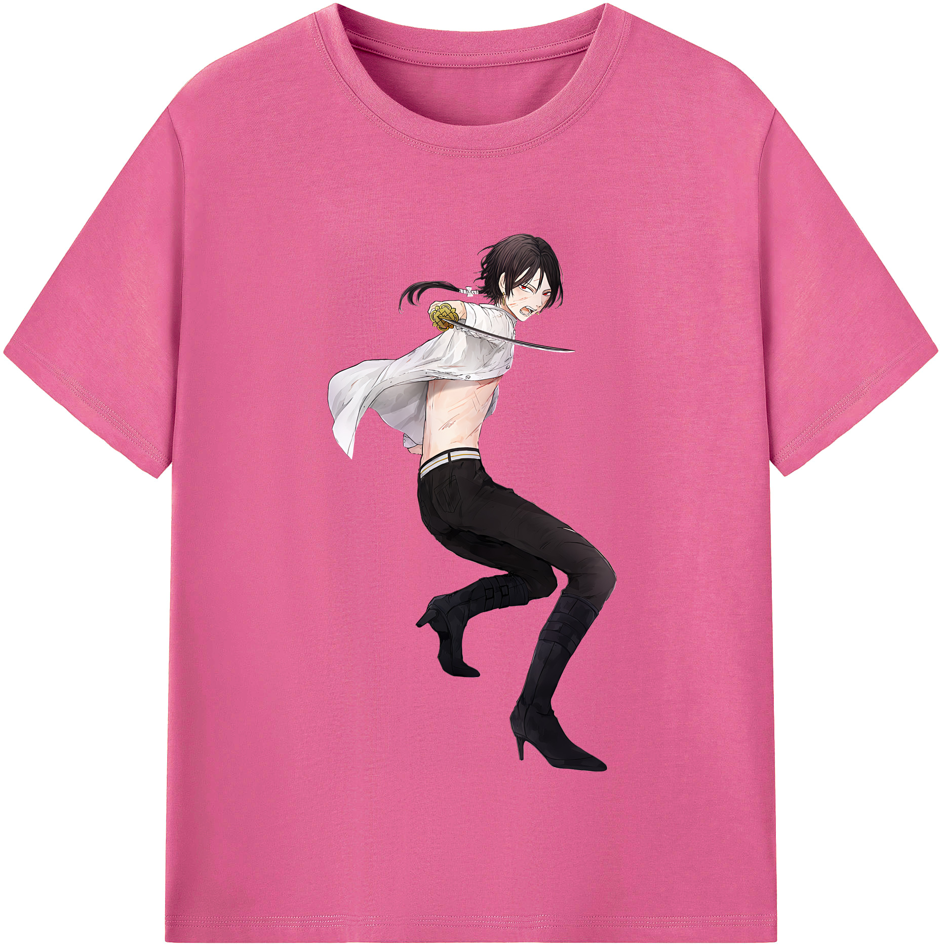 （画像用） 刀剣乱舞 Touken Ranbu レディースカジュアルプリントTシャツ（綿100％）