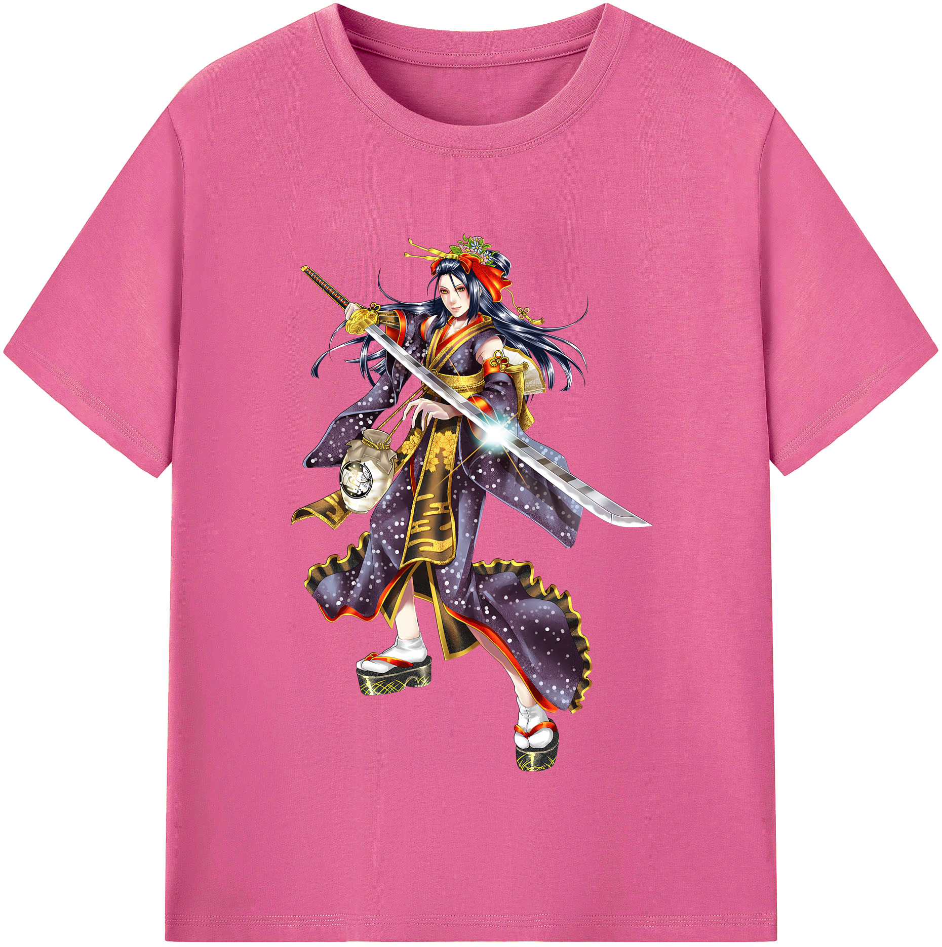 （画像用） 刀剣乱舞 Touken Ranbu レディースカジュアルプリントTシャツ（綿100％）