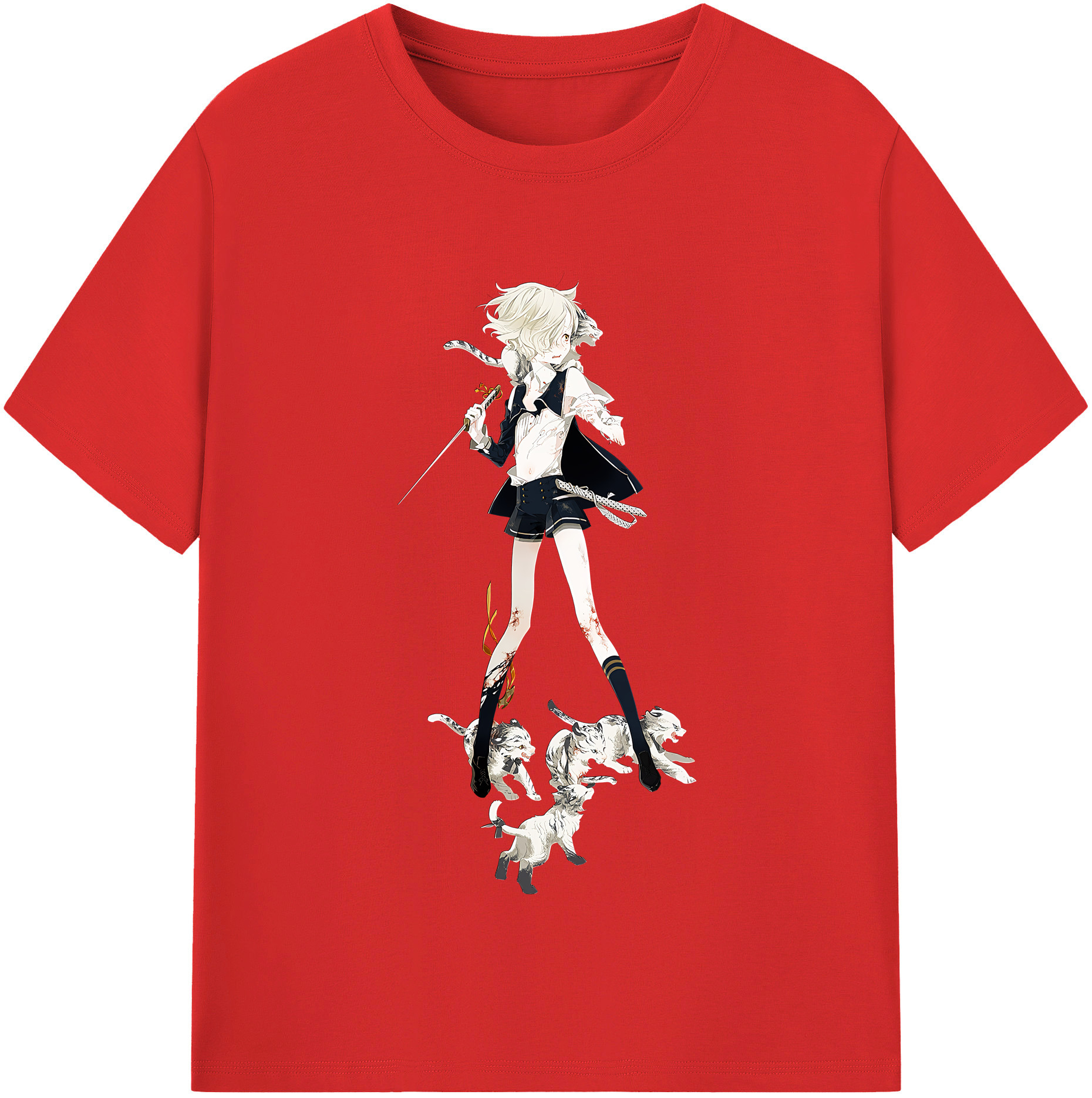 （画像用） 刀剣乱舞 Touken Ranbu レディースカジュアルプリントTシャツ（綿100％）