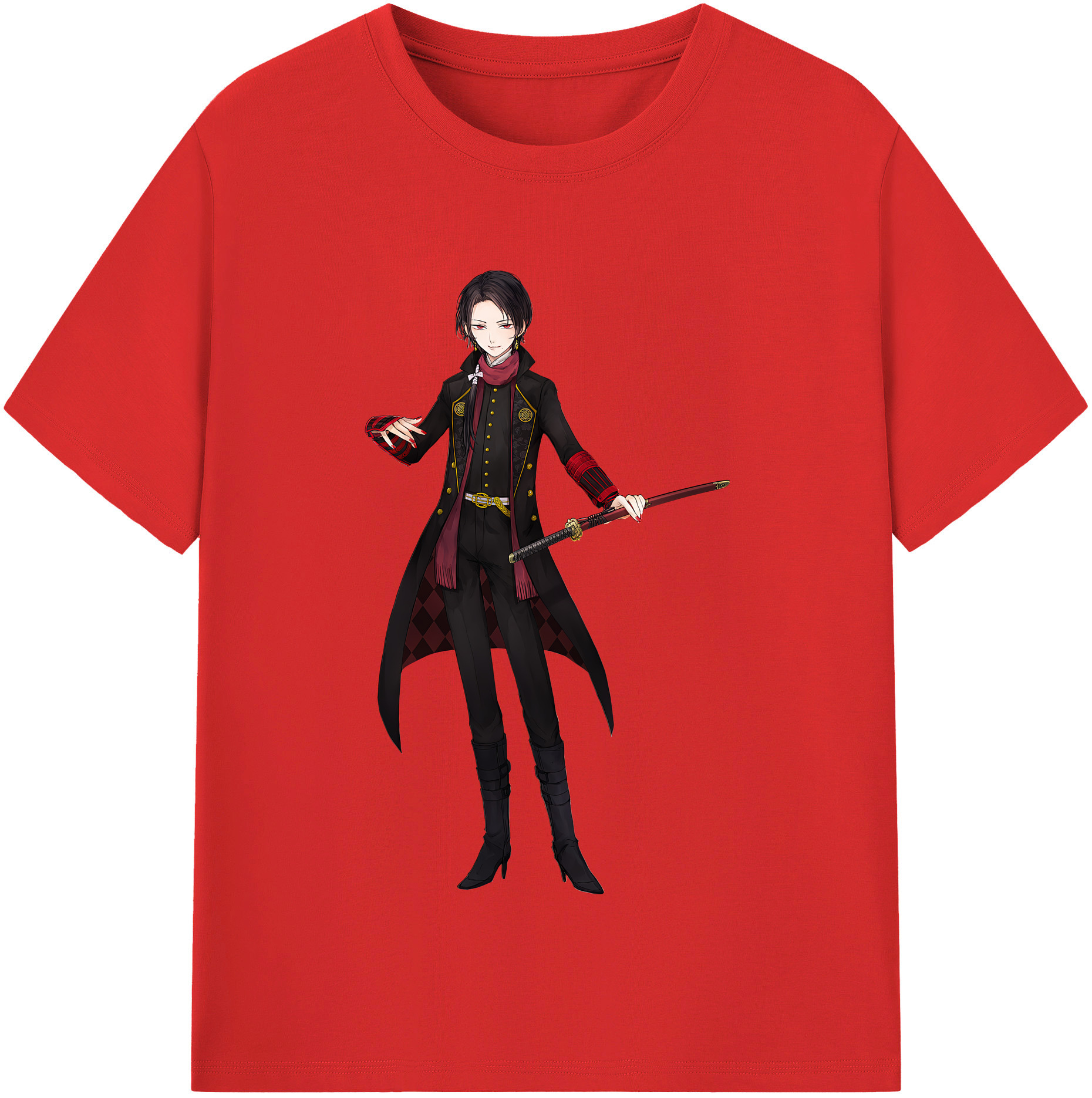 （画像用） 刀剣乱舞 Touken Ranbu レディースカジュアルプリントTシャツ（綿100％）