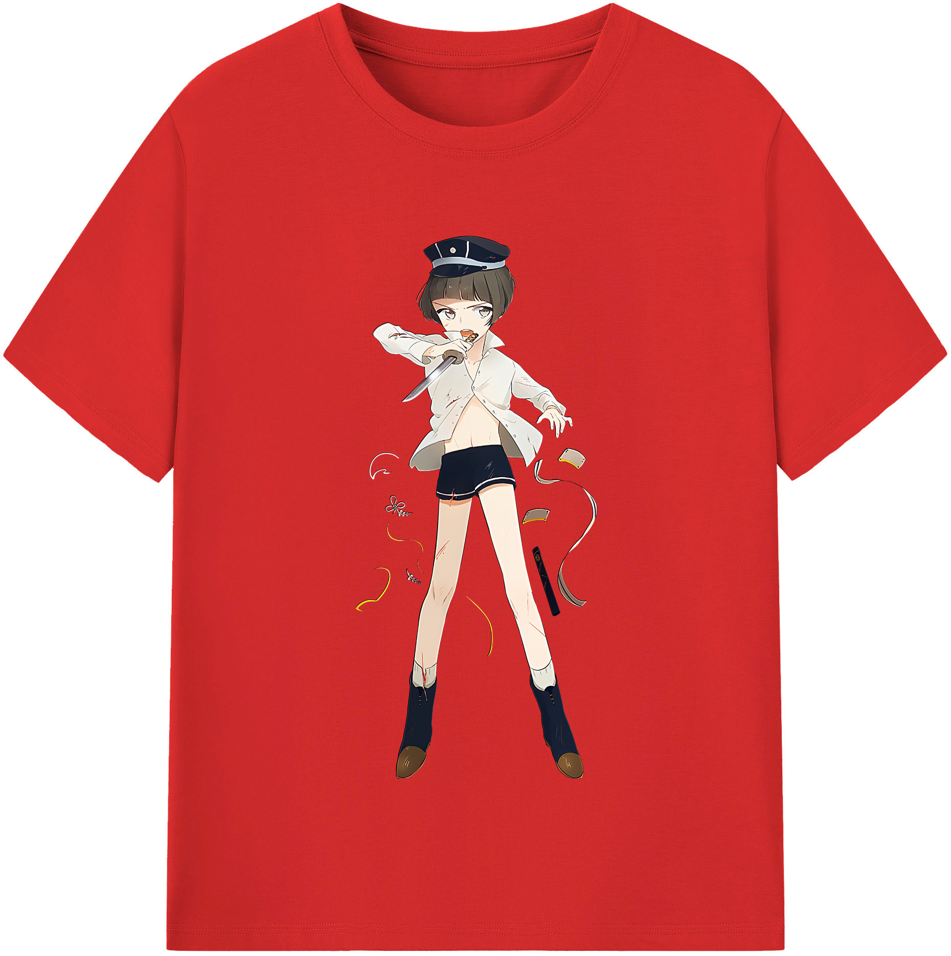 （画像用） 刀剣乱舞 Touken Ranbu レディースカジュアルプリントTシャツ（綿100％）