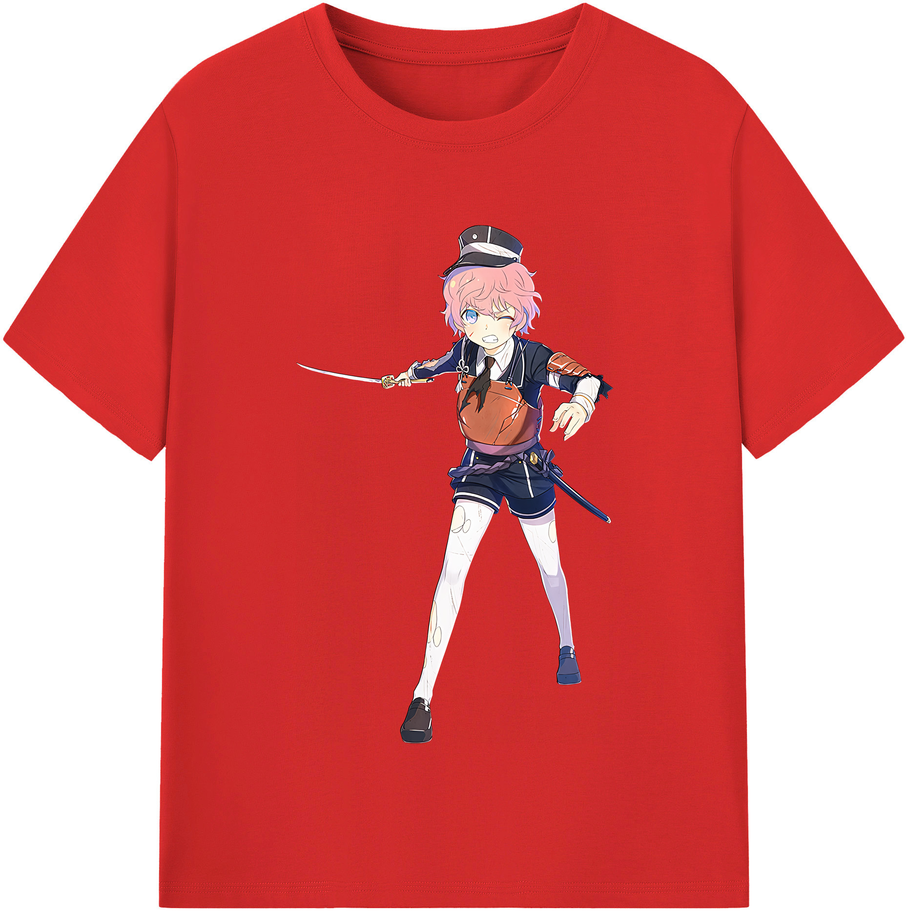 （画像用） 刀剣乱舞 Touken Ranbu レディースカジュアルプリントTシャツ（綿100％）