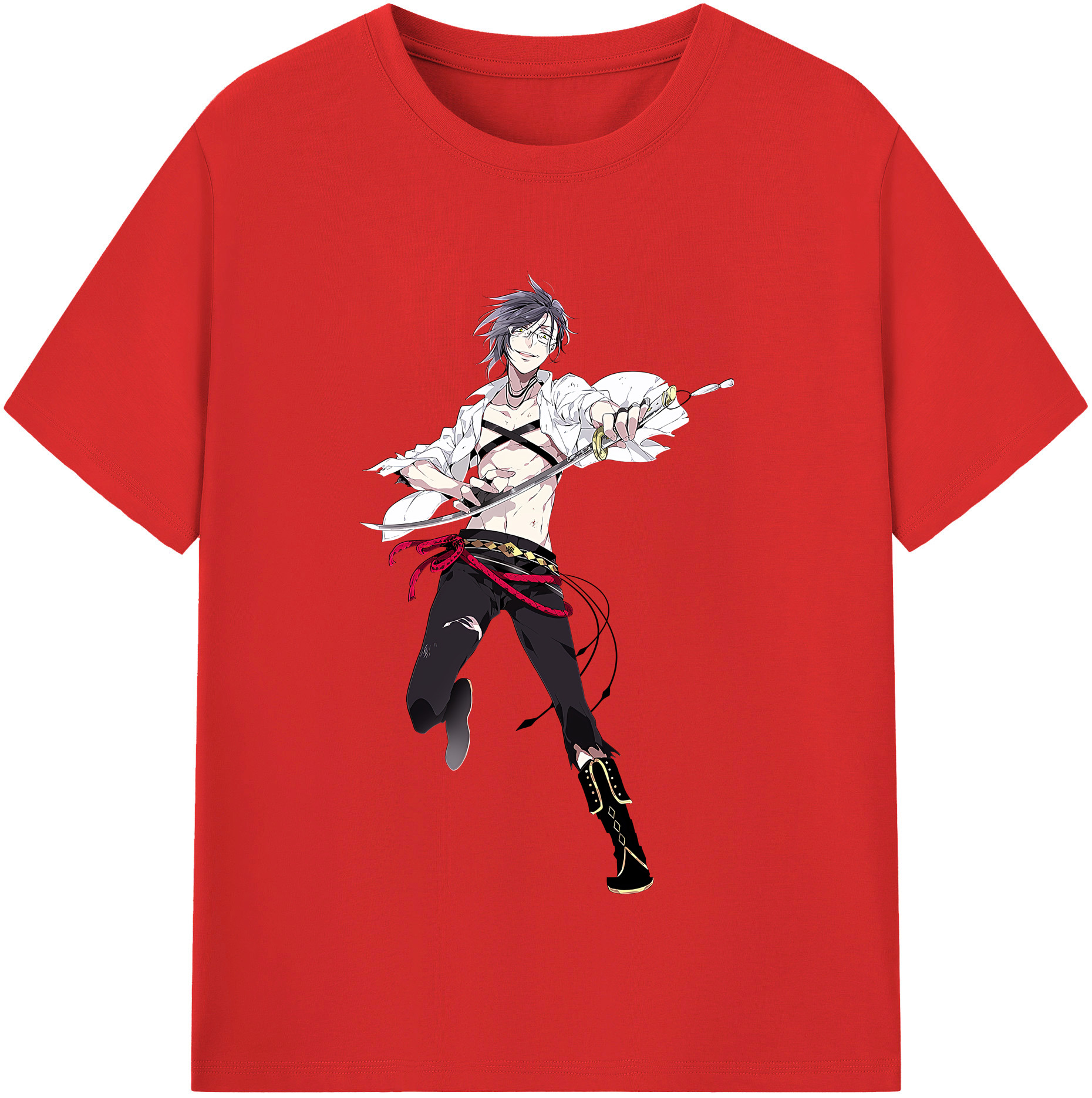 （画像用） 刀剣乱舞 Touken Ranbu レディースカジュアルプリントTシャツ（綿100％）