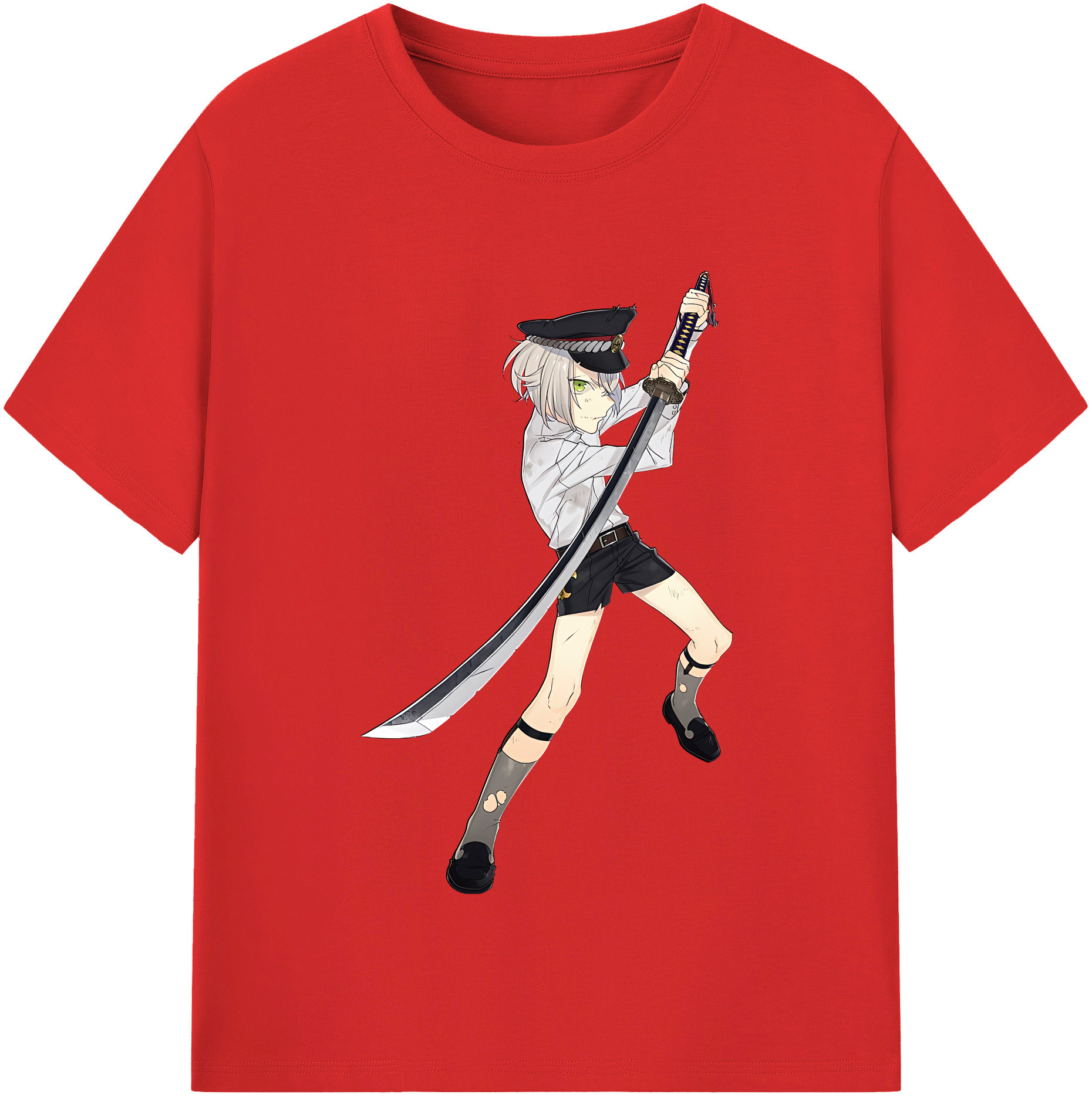 （画像用） 刀剣乱舞 Touken Ranbu レディースカジュアルプリントTシャツ（綿100％）