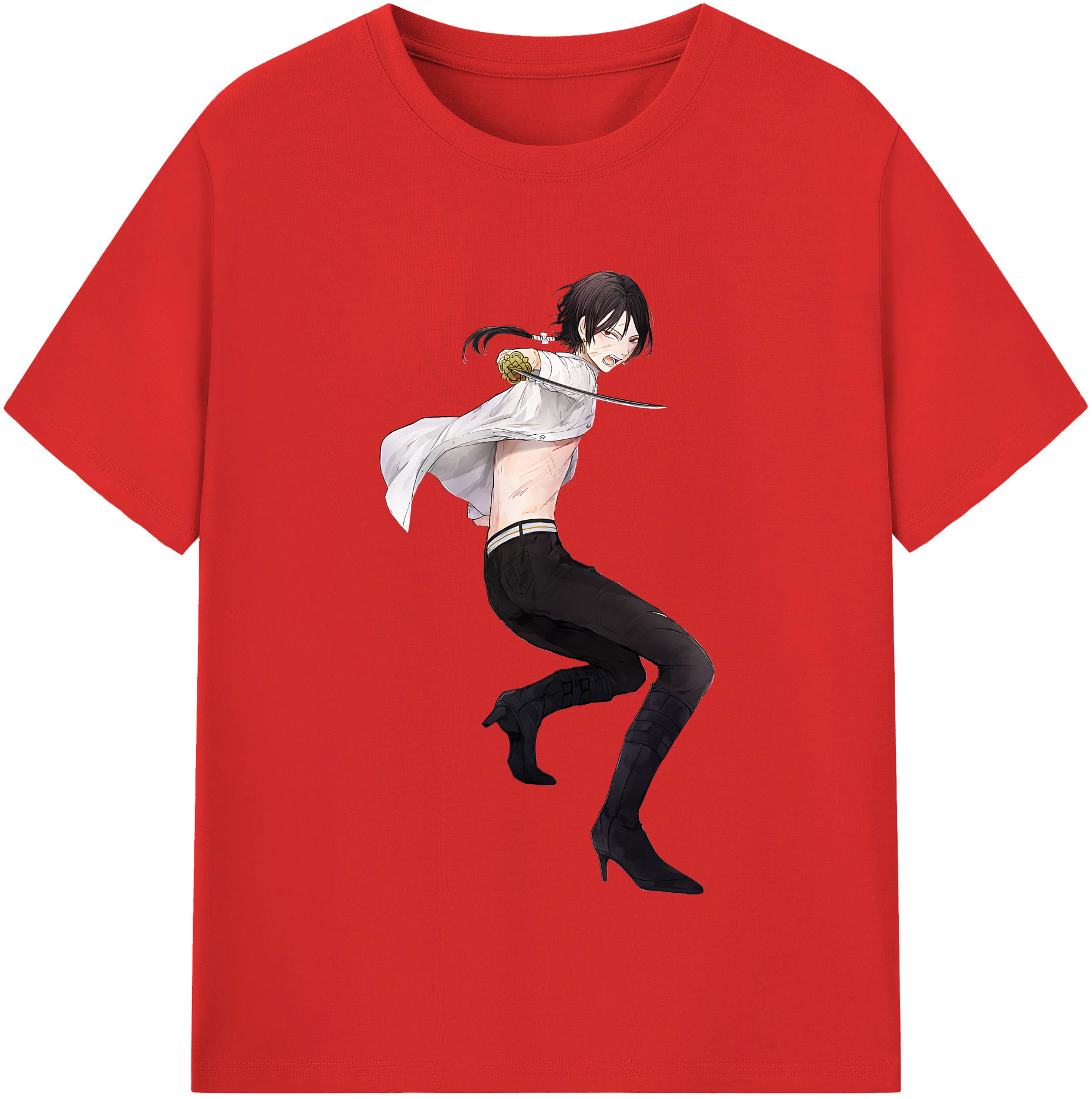 （画像用） 刀剣乱舞 Touken Ranbu レディースカジュアルプリントTシャツ（綿100％）
