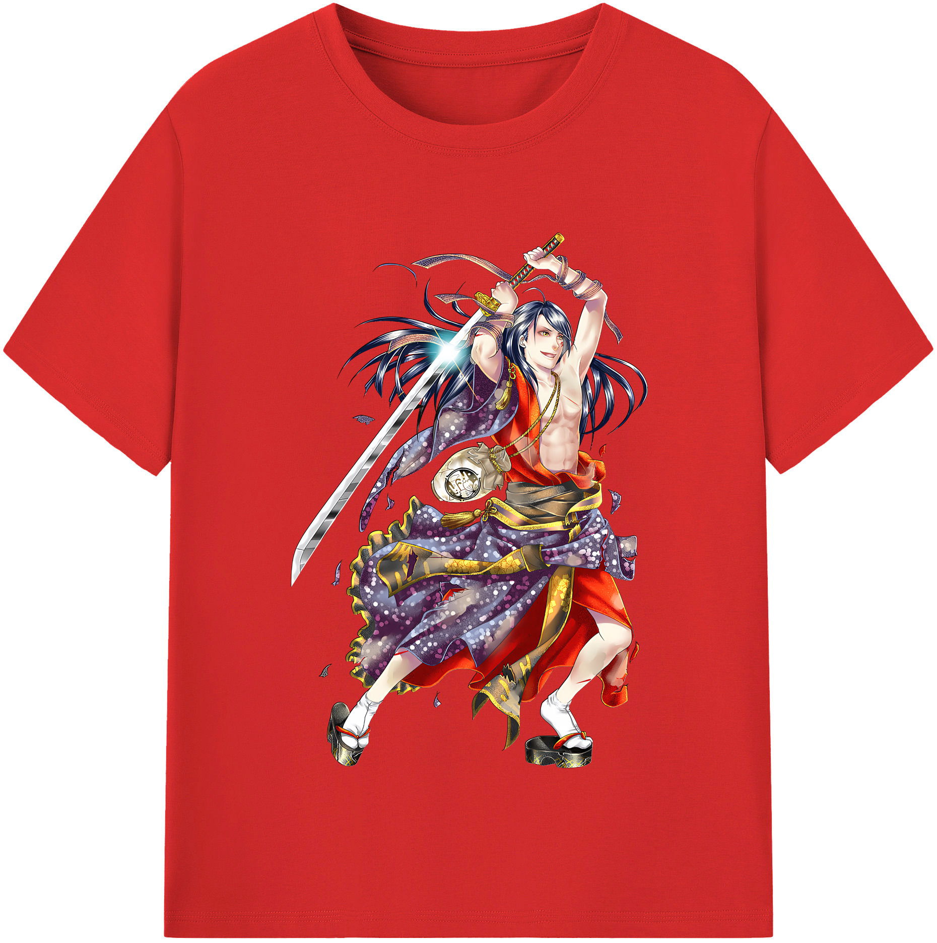 （画像用） 刀剣乱舞 Touken Ranbu レディースカジュアルプリントTシャツ（綿100％）