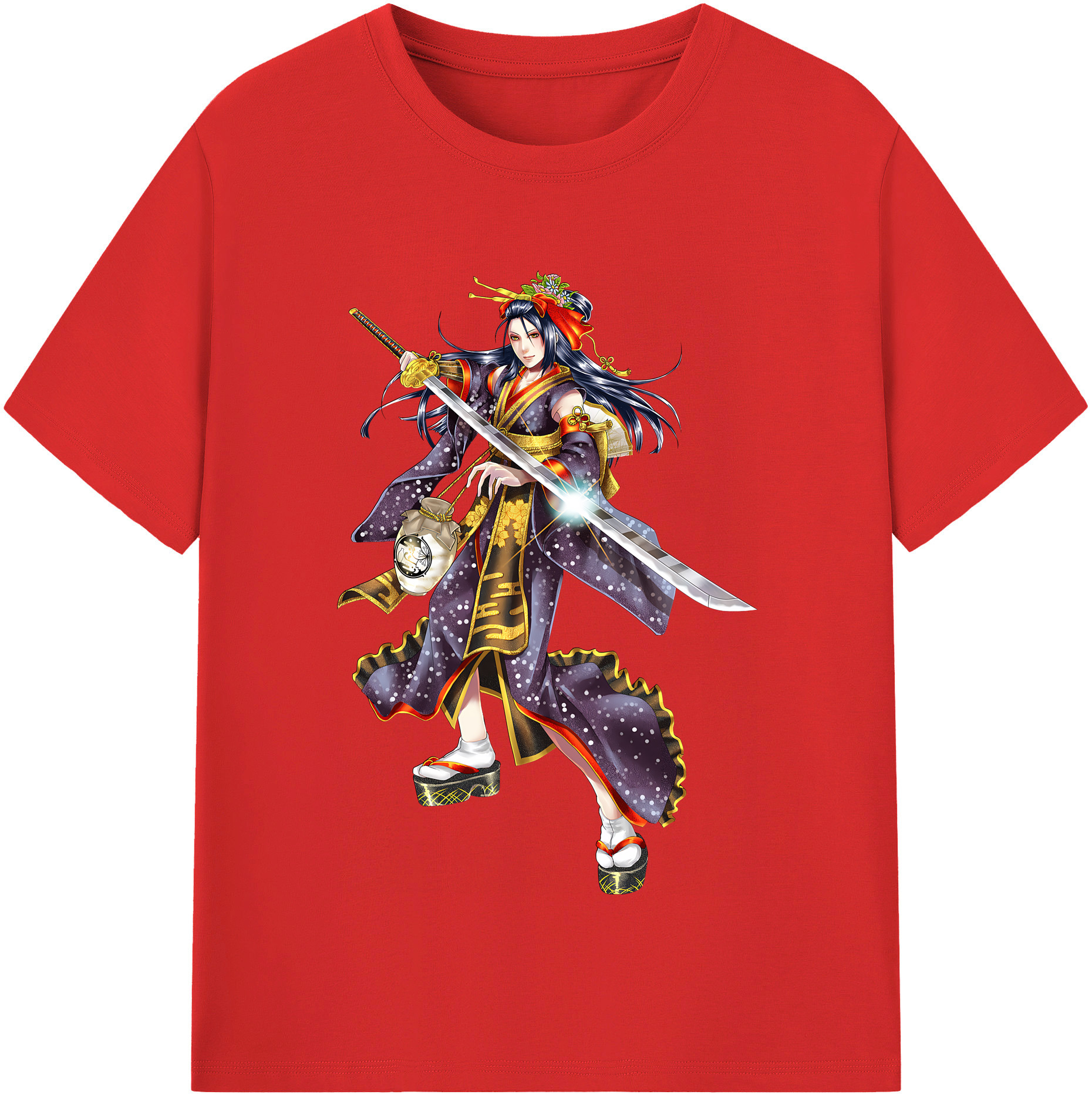 （画像用） 刀剣乱舞 Touken Ranbu レディースカジュアルプリントTシャツ（綿100％）