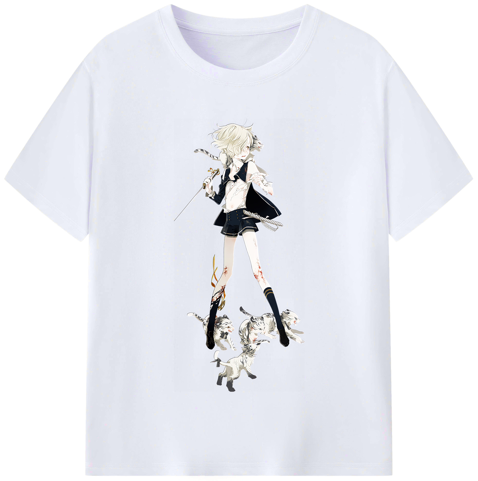 （画像用） 刀剣乱舞 Touken Ranbu レディースカジュアルプリントTシャツ（綿100％）