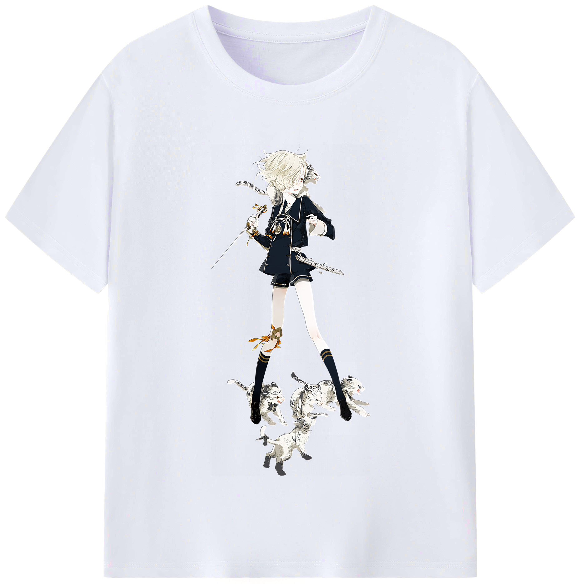 （画像用） 刀剣乱舞 Touken Ranbu レディースカジュアルプリントTシャツ（綿100％）