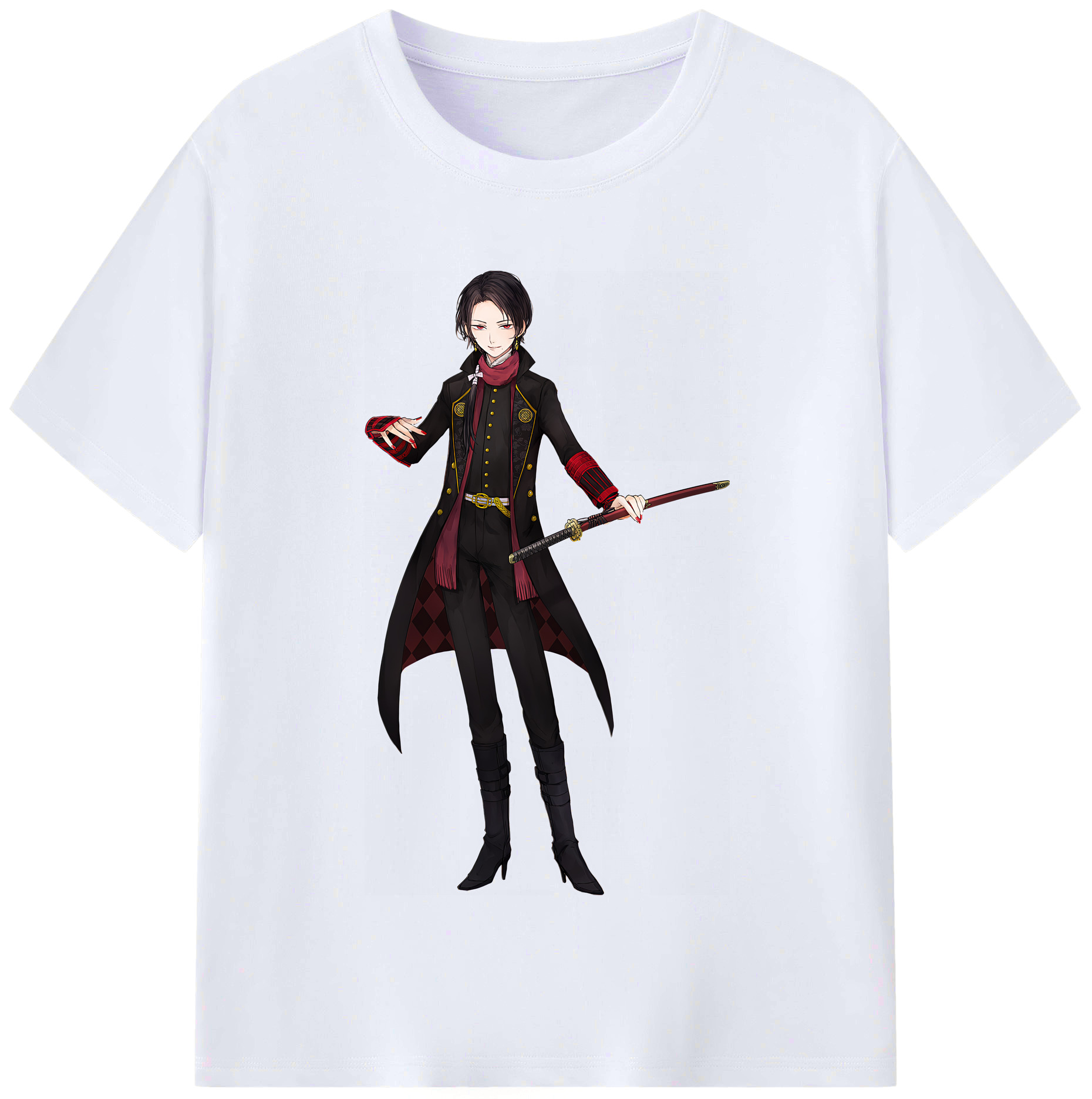 （画像用） 刀剣乱舞 Touken Ranbu レディースカジュアルプリントTシャツ（綿100％）
