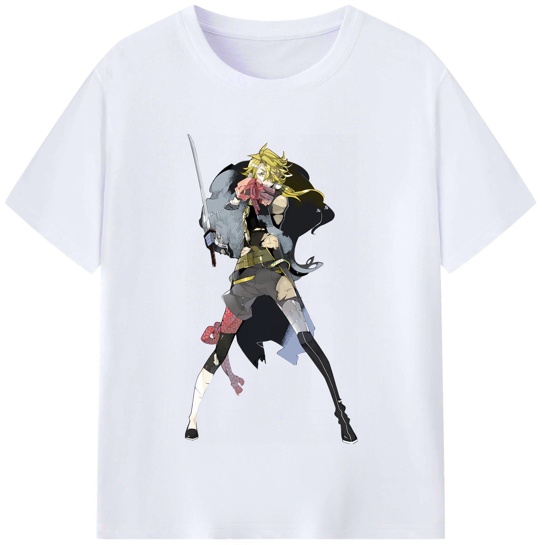 （画像用） 刀剣乱舞 Touken Ranbu レディースカジュアルプリントTシャツ（綿100％）