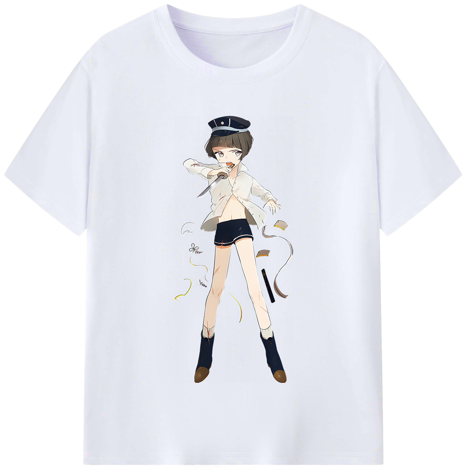 （画像用） 刀剣乱舞 Touken Ranbu レディースカジュアルプリントTシャツ（綿100％）