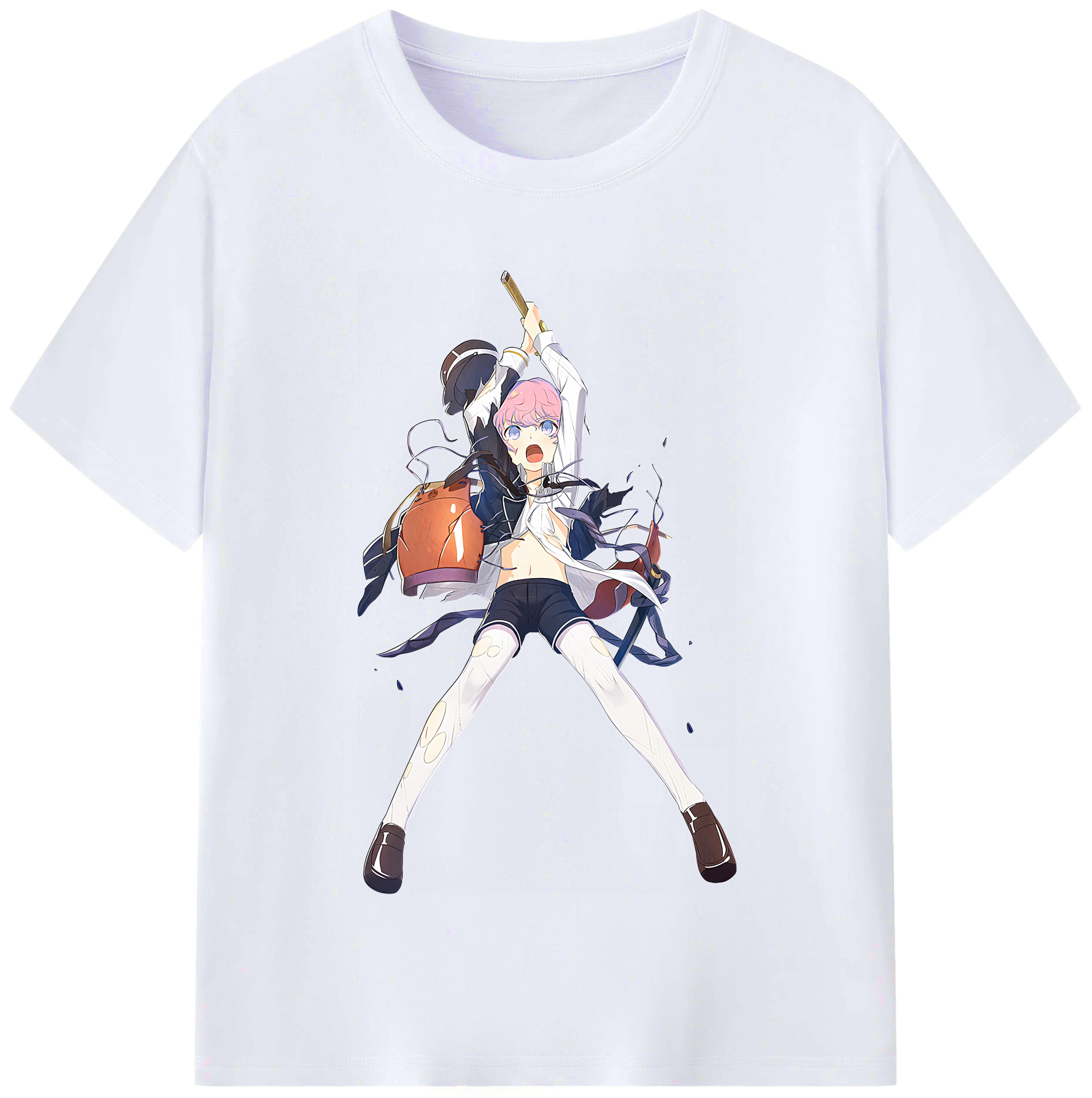 （画像用） 刀剣乱舞 Touken Ranbu レディースカジュアルプリントTシャツ（綿100％）
