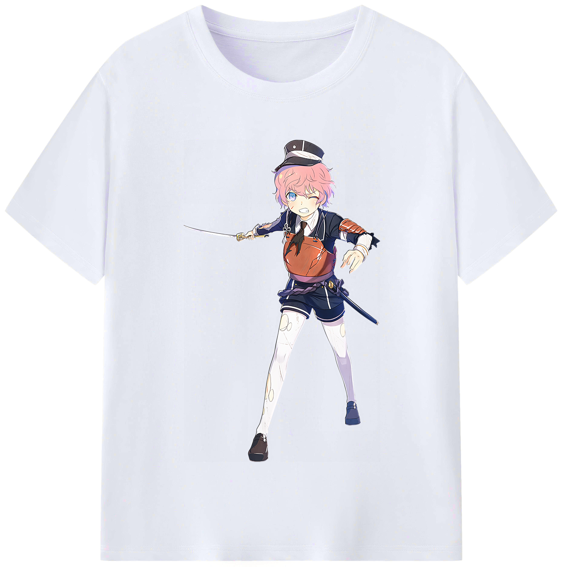 （画像用） 刀剣乱舞 Touken Ranbu レディースカジュアルプリントTシャツ（綿100％）