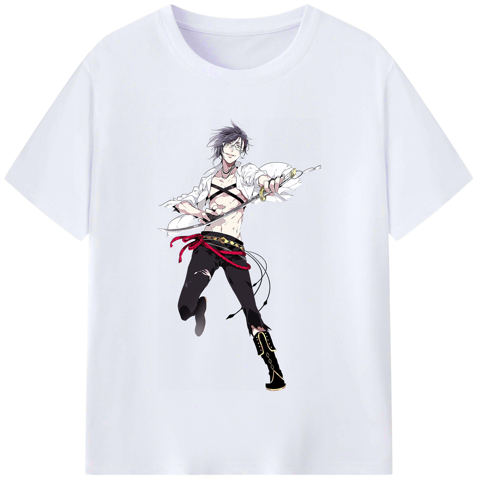 （画像用） 刀剣乱舞 Touken Ranbu レディースカジュアルプリントTシャツ（綿100％）