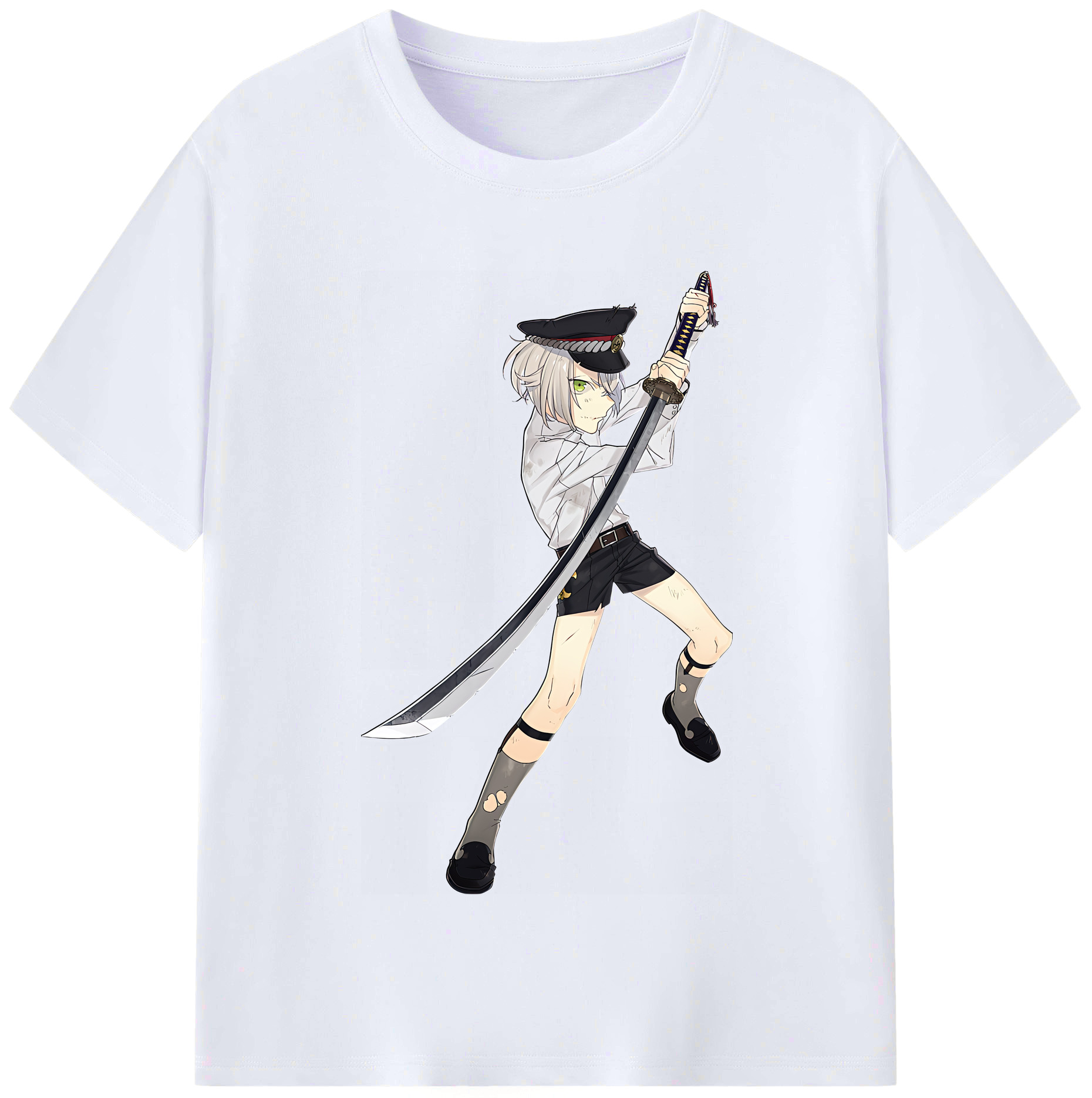 （画像用） 刀剣乱舞 Touken Ranbu レディースカジュアルプリントTシャツ（綿100％）