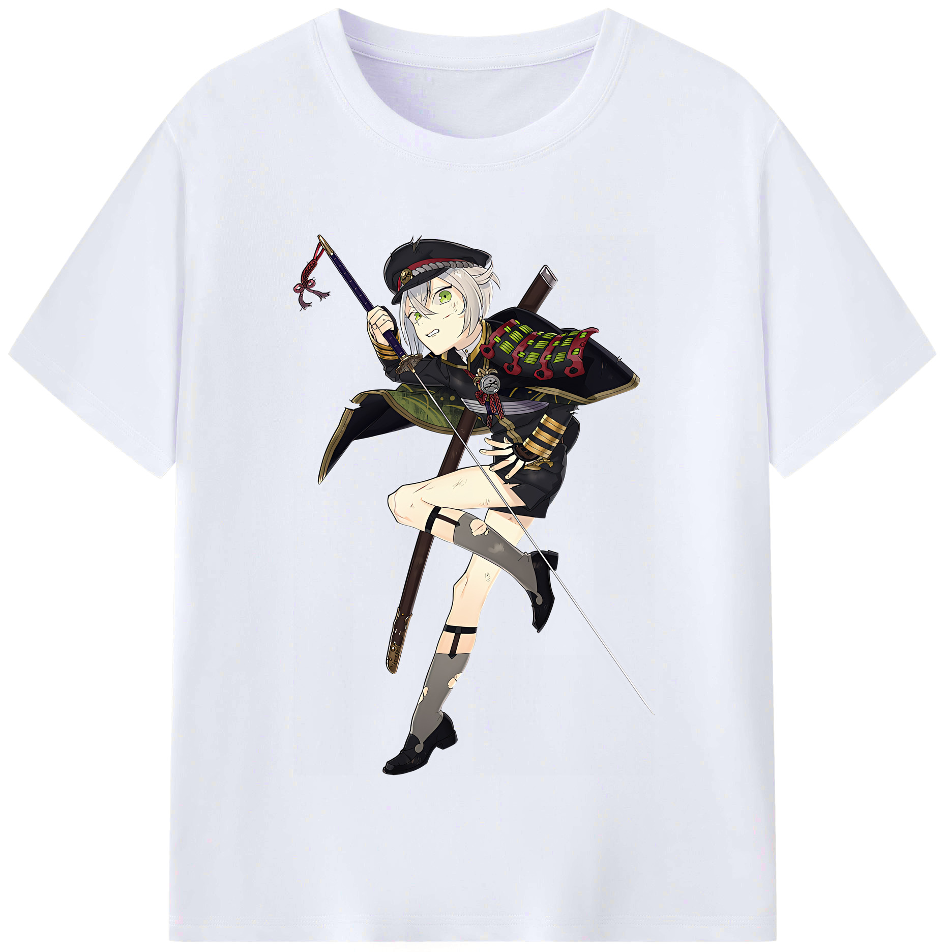 （画像用） 刀剣乱舞 Touken Ranbu レディースカジュアルプリントTシャツ（綿100％）