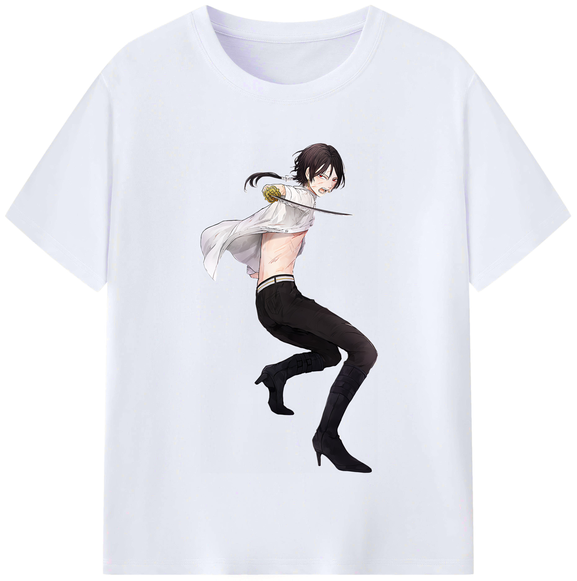 （画像用） 刀剣乱舞 Touken Ranbu レディースカジュアルプリントTシャツ（綿100％）