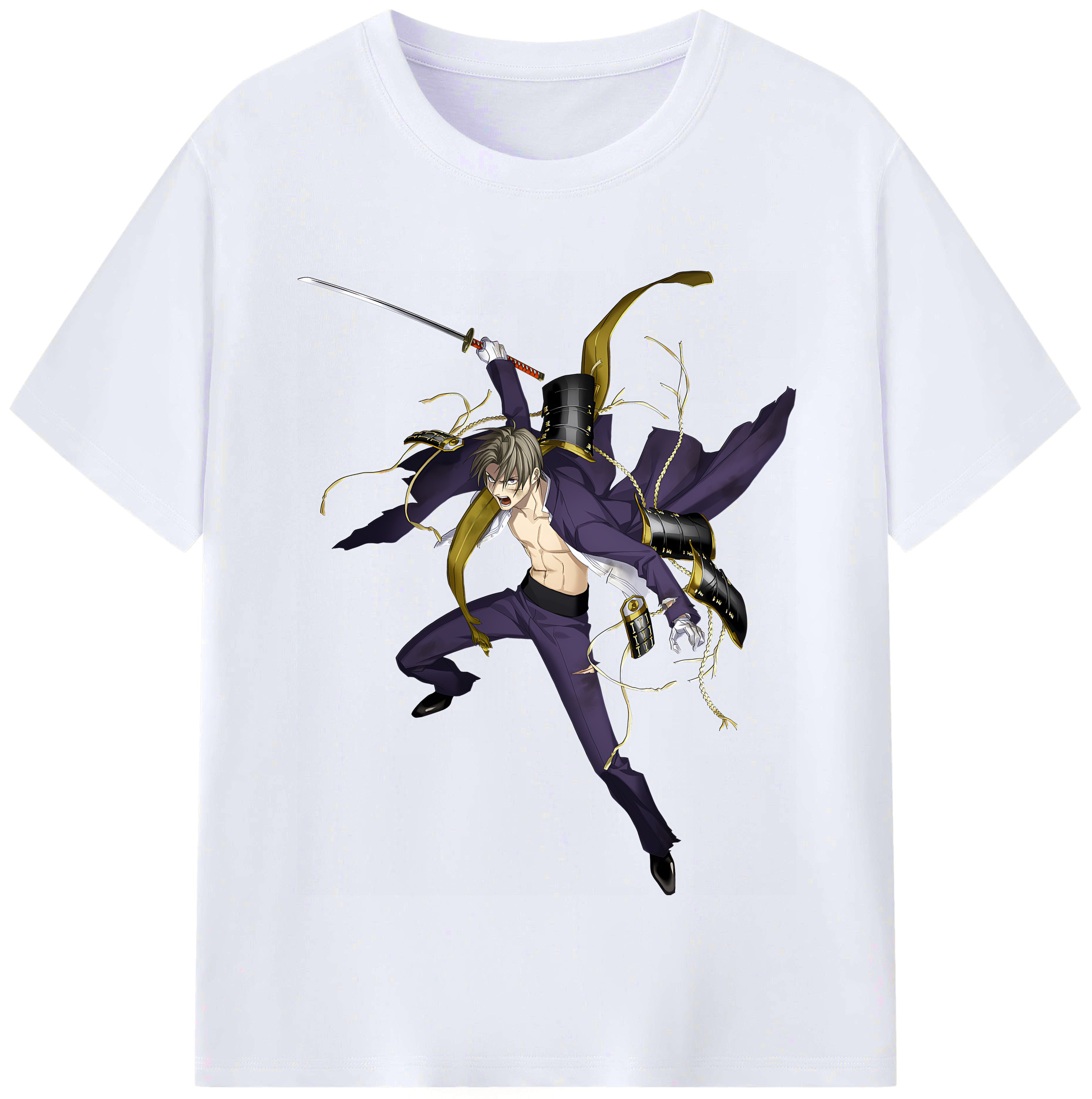 （画像用） 刀剣乱舞 Touken Ranbu レディースカジュアルプリントTシャツ（綿100％）