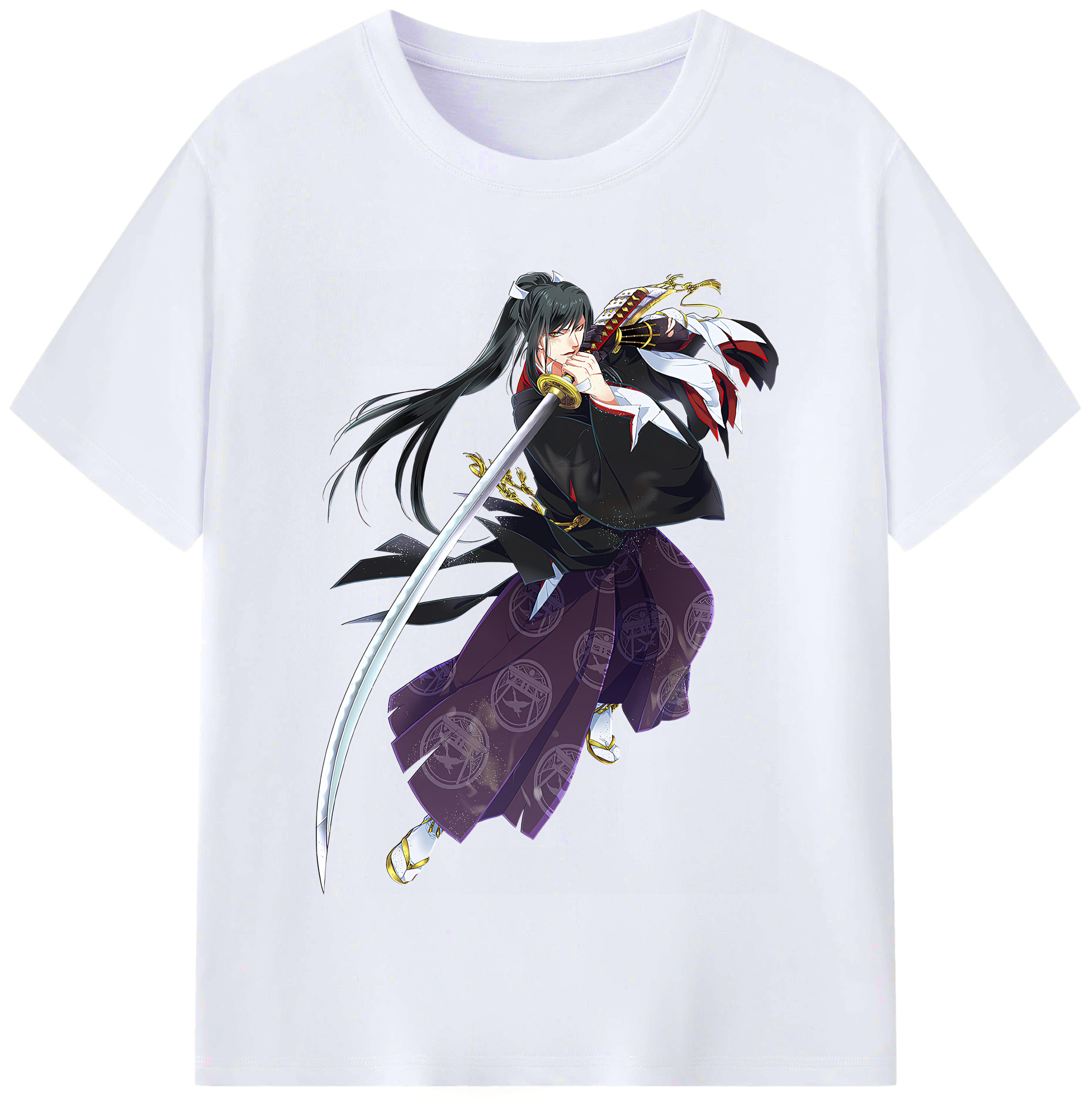 （画像用） 刀剣乱舞 Touken Ranbu レディースカジュアルプリントTシャツ（綿100％）