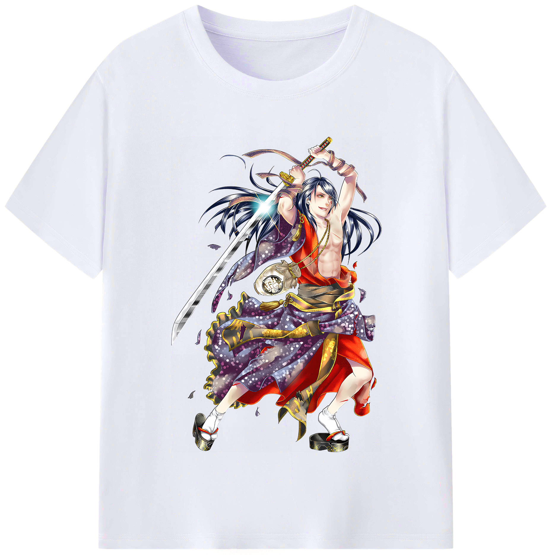 （画像用） 刀剣乱舞 Touken Ranbu レディースカジュアルプリントTシャツ（綿100％）