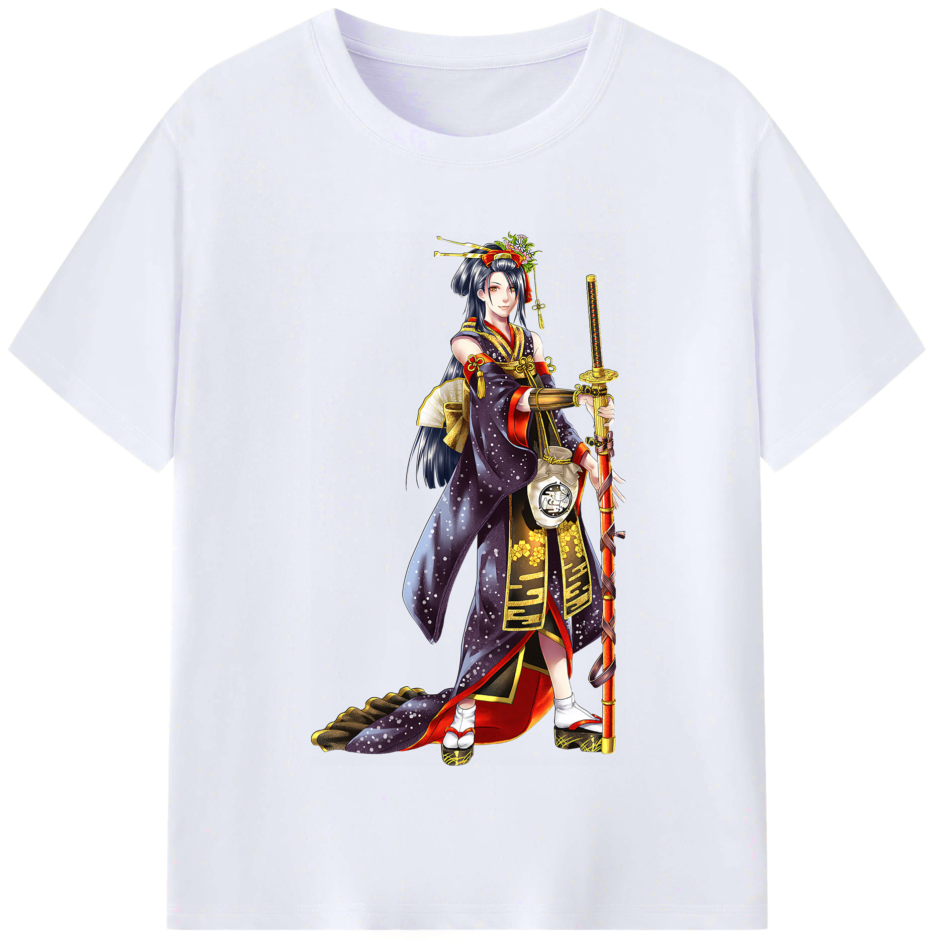 （画像用） 刀剣乱舞 Touken Ranbu レディースカジュアルプリントTシャツ（綿100％）