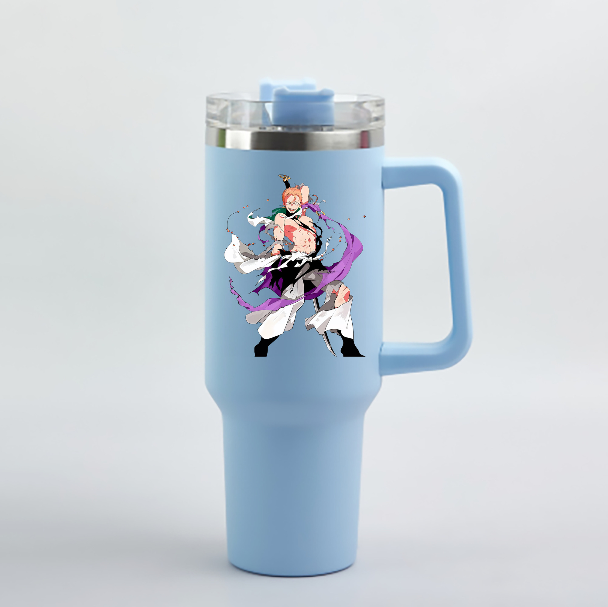 刀剣乱舞 Touken Ranbu 1200mL車用タンブラー - クリスタルステッカー（プラスチックストロー付き）