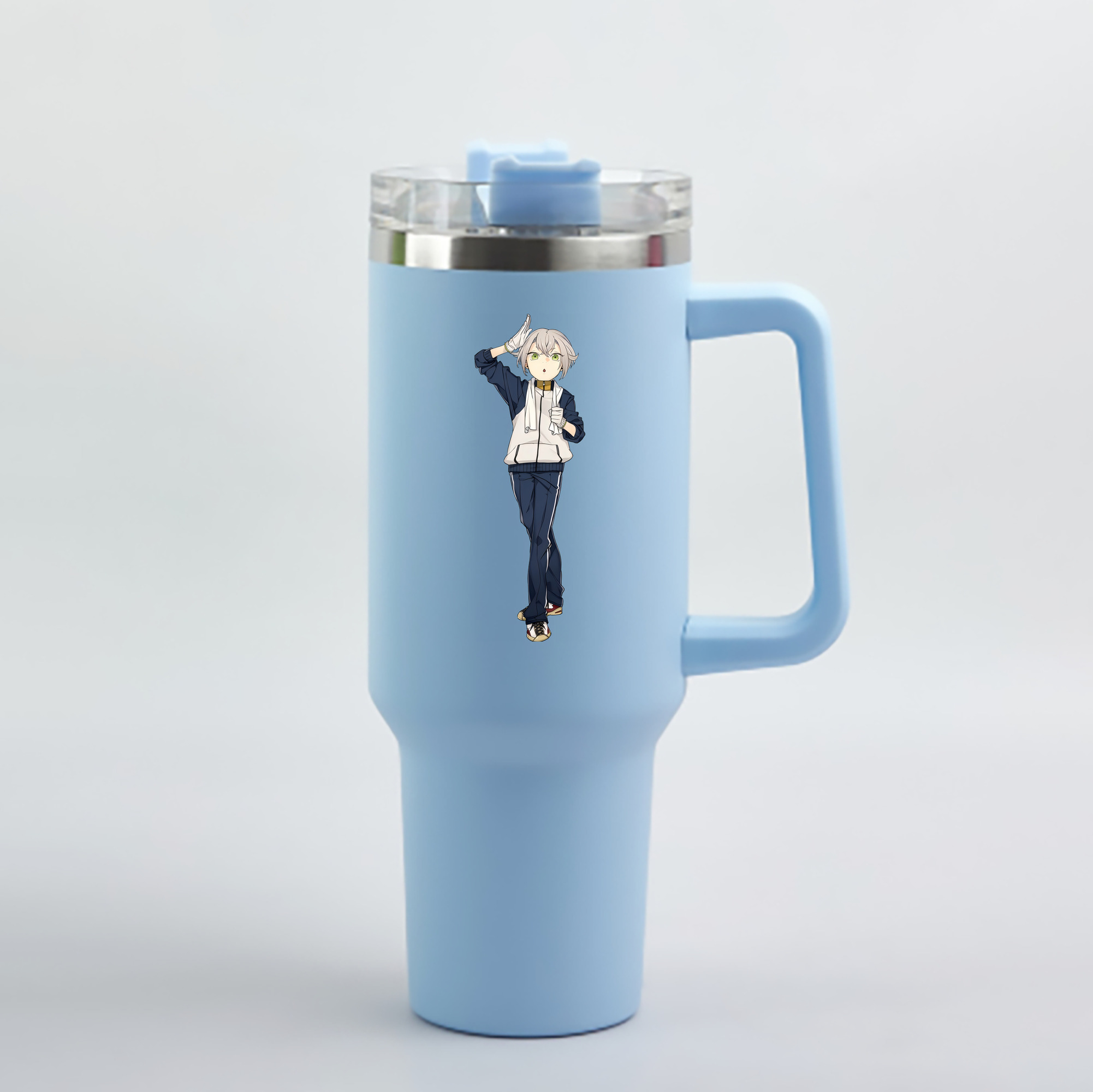 （画像用） 刀剣乱舞 Touken Ranbu 1200mL車用タンブラー - クリスタルステッカー（プラスチックストロー付き）