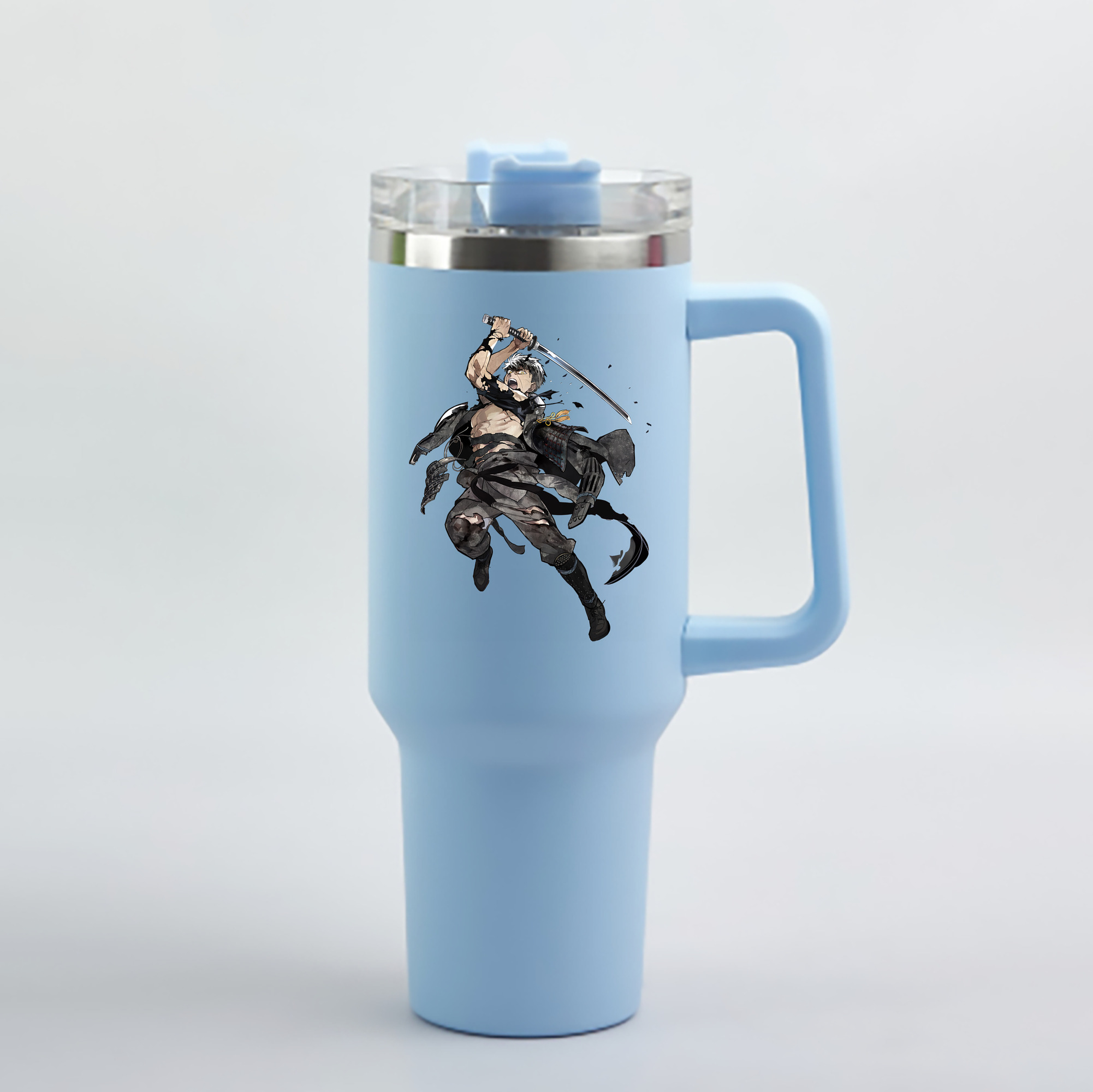 （画像用） 刀剣乱舞 Touken Ranbu 1200mL車用タンブラー - クリスタルステッカー（プラスチックストロー付き）