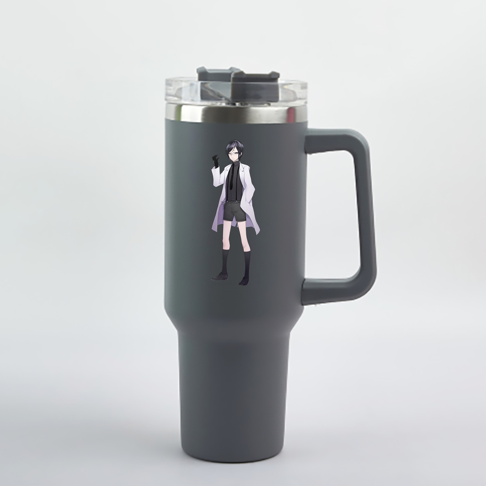 （画像用） 刀剣乱舞 Touken Ranbu 1200mL車用タンブラー - クリスタルステッカー（プラスチックストロー付き）