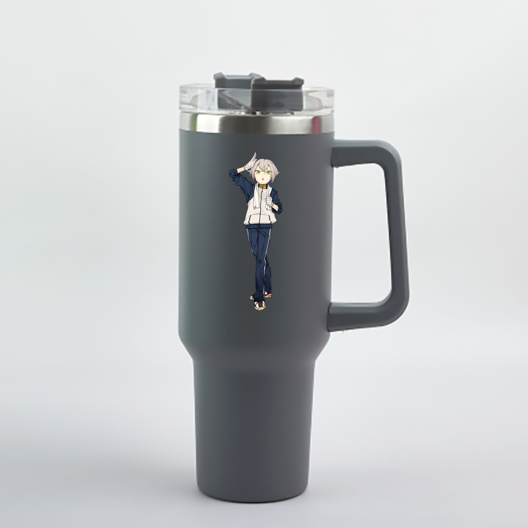 （画像用） 刀剣乱舞 Touken Ranbu 1200mL車用タンブラー - クリスタルステッカー（プラスチックストロー付き）