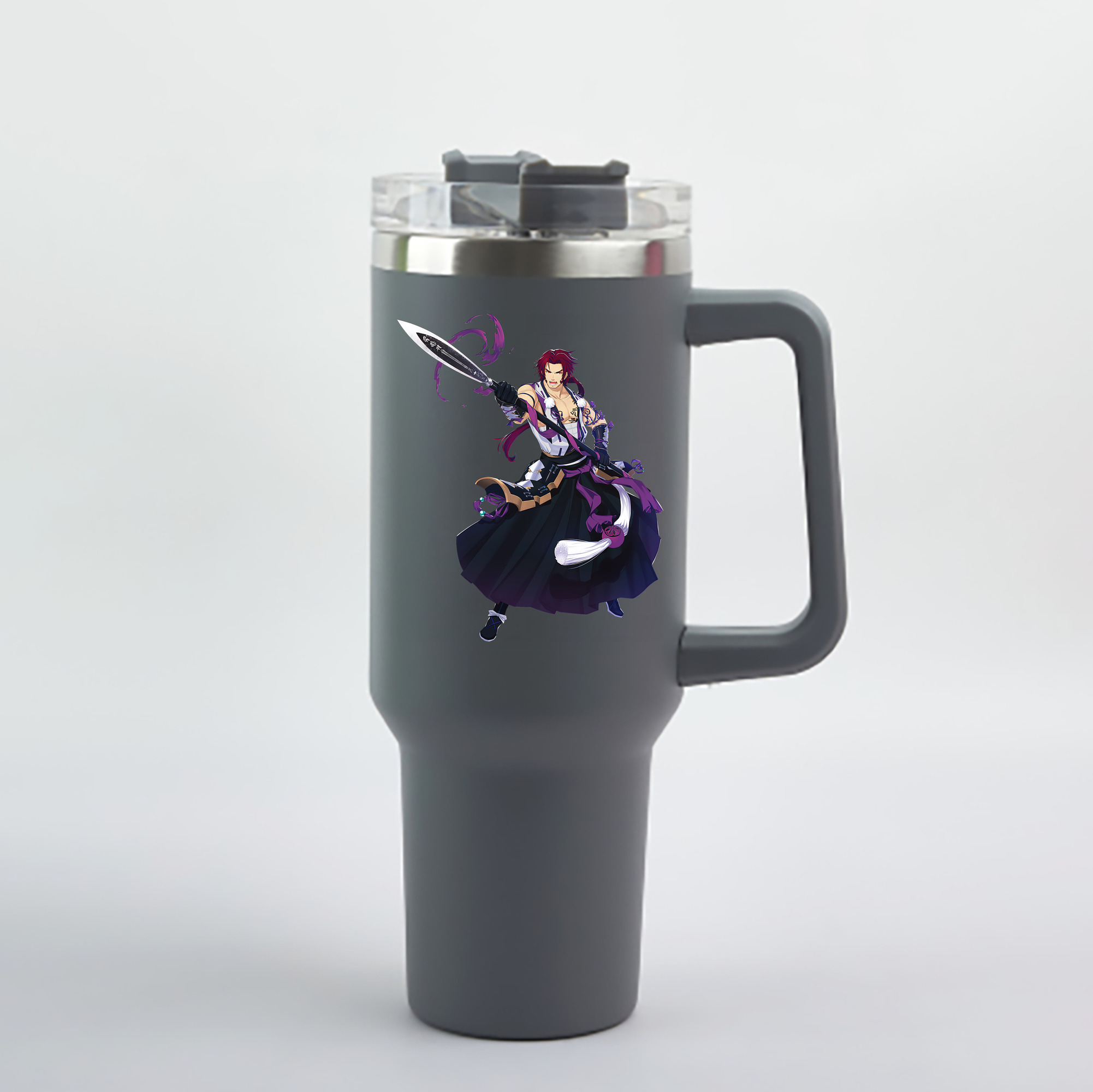 （画像用） 刀剣乱舞 Touken Ranbu 1200mL車用タンブラー - クリスタルステッカー（プラスチックストロー付き）