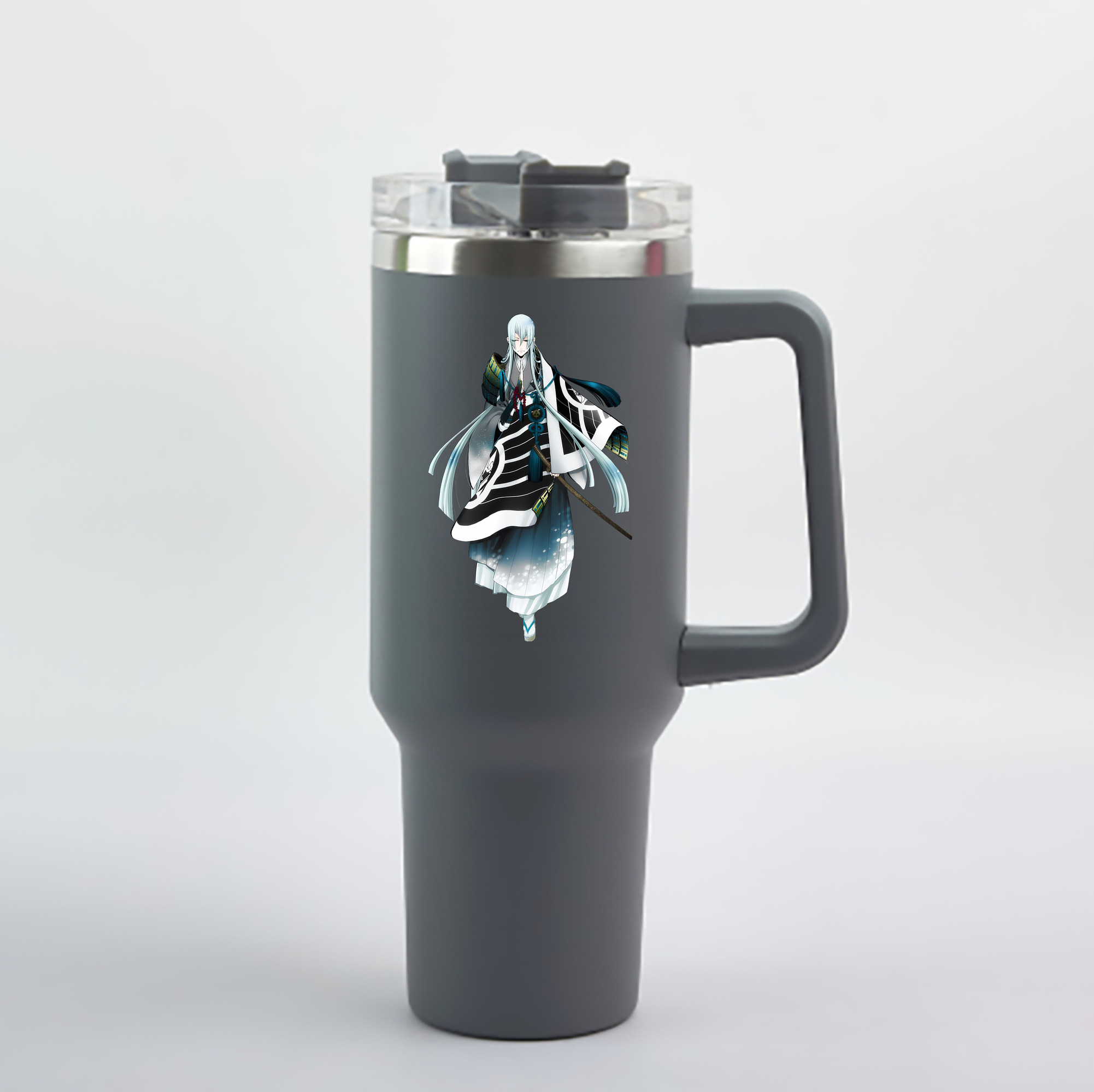 （画像用） 刀剣乱舞 Touken Ranbu 1200mL車用タンブラー - クリスタルステッカー（プラスチックストロー付き）