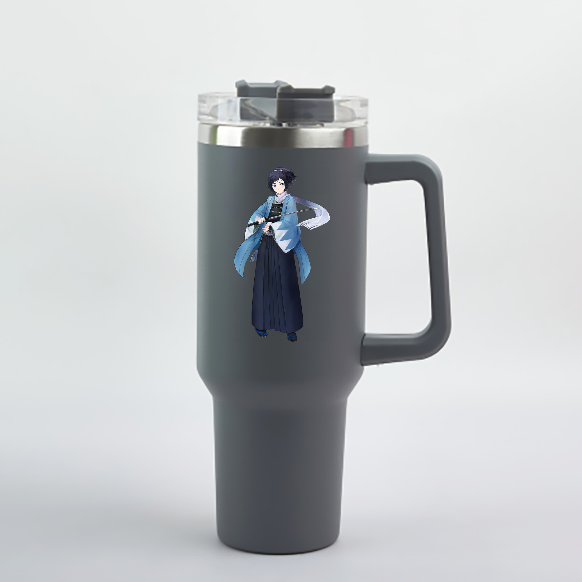（画像用） 刀剣乱舞 Touken Ranbu 1200mL車用タンブラー - クリスタルステッカー（プラスチックストロー付き）