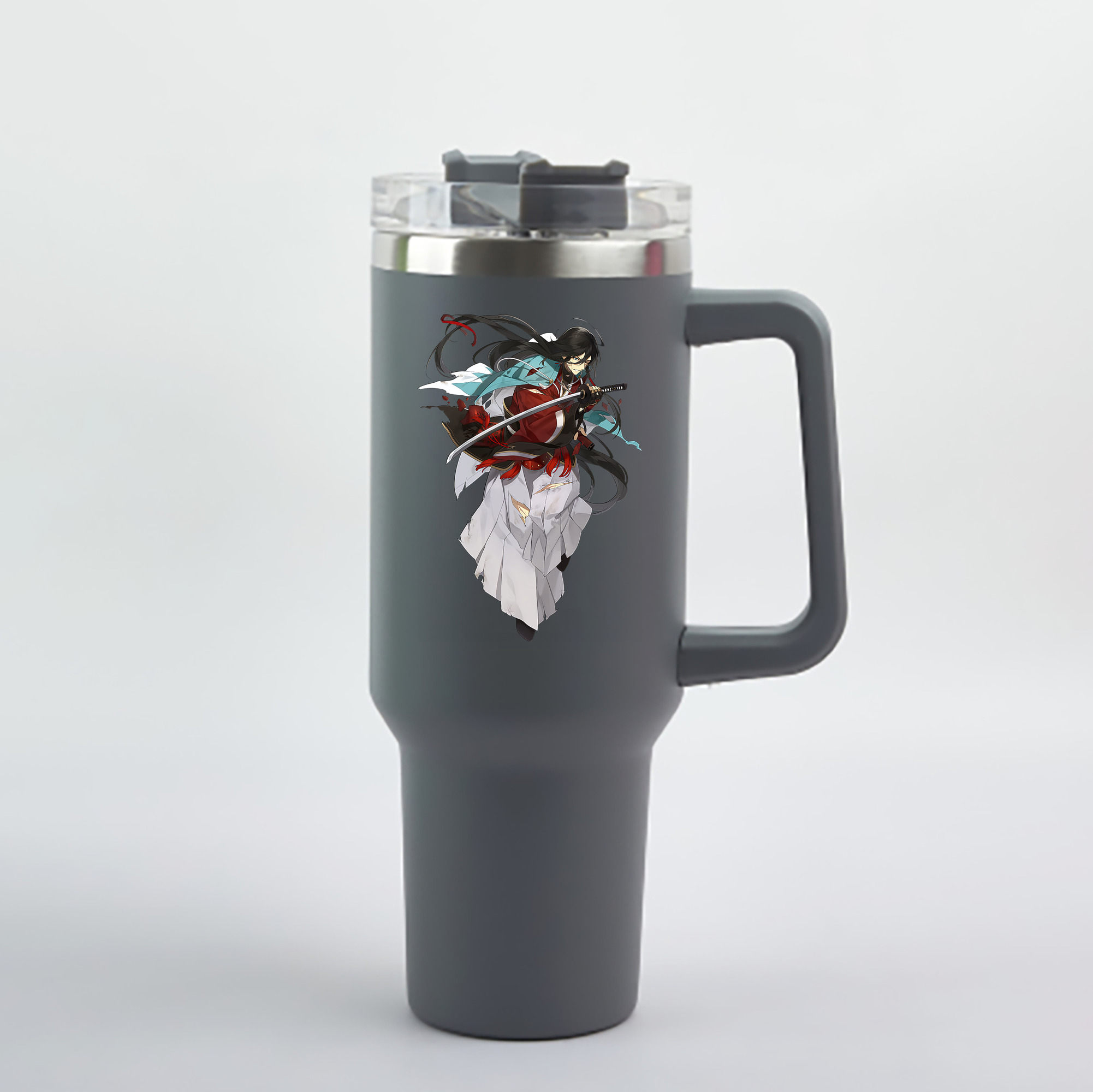 （画像用） 刀剣乱舞 Touken Ranbu 1200mL車用タンブラー - クリスタルステッカー（プラスチックストロー付き）