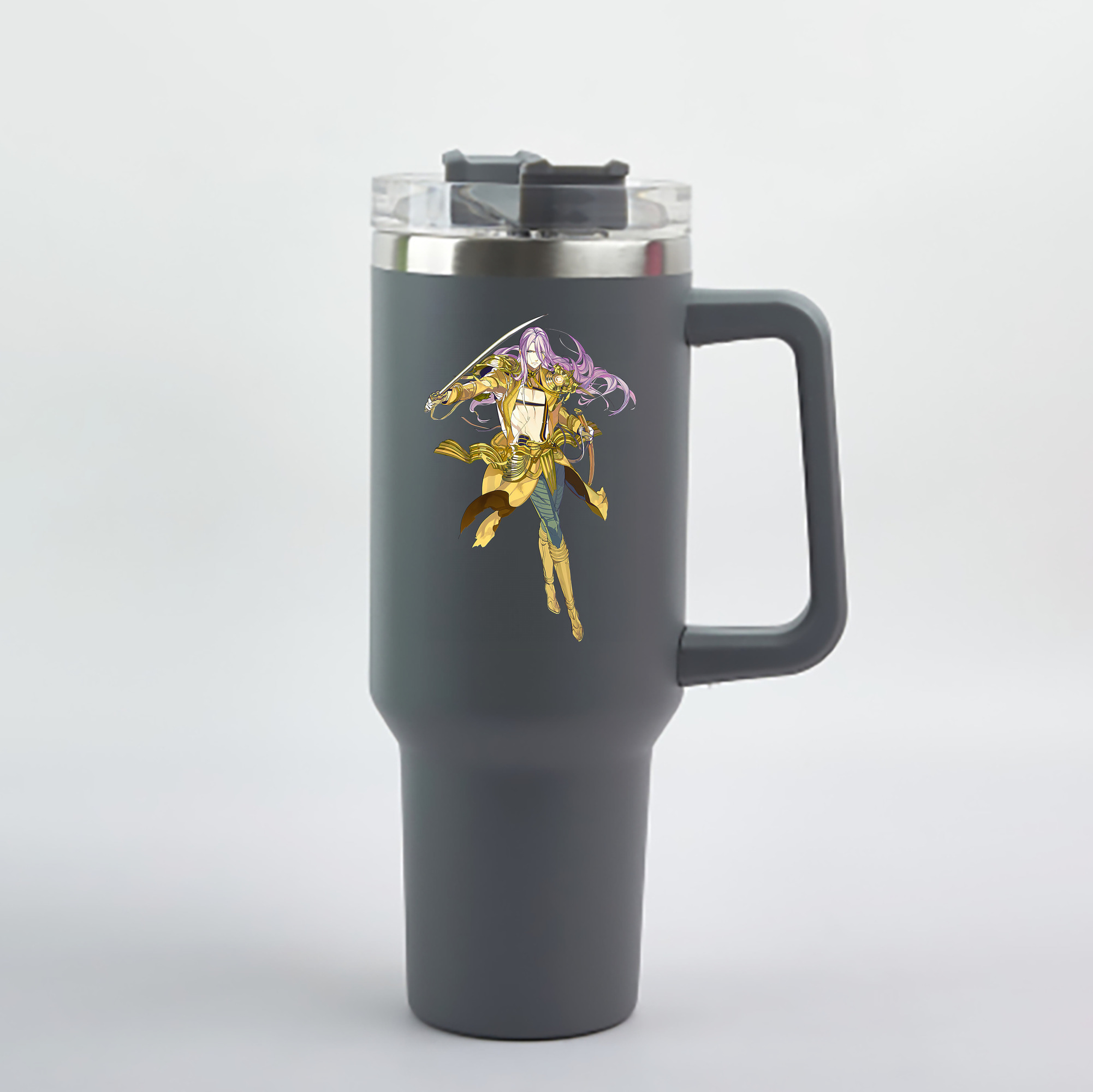 （画像用） 刀剣乱舞 Touken Ranbu 1200mL車用タンブラー - クリスタルステッカー（プラスチックストロー付き）