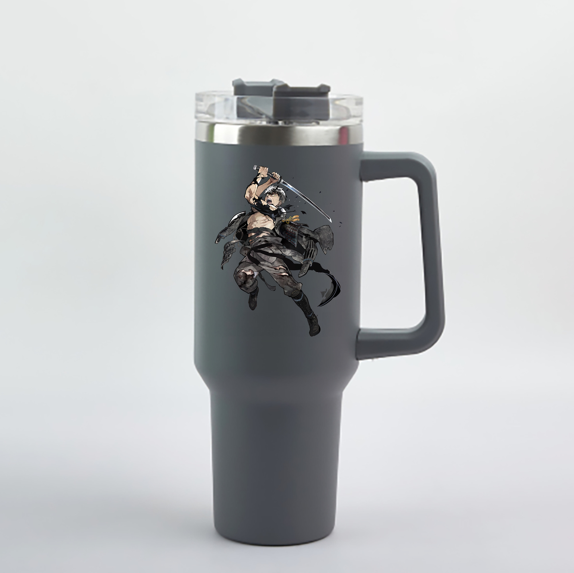 （画像用） 刀剣乱舞 Touken Ranbu 1200mL車用タンブラー - クリスタルステッカー（プラスチックストロー付き）