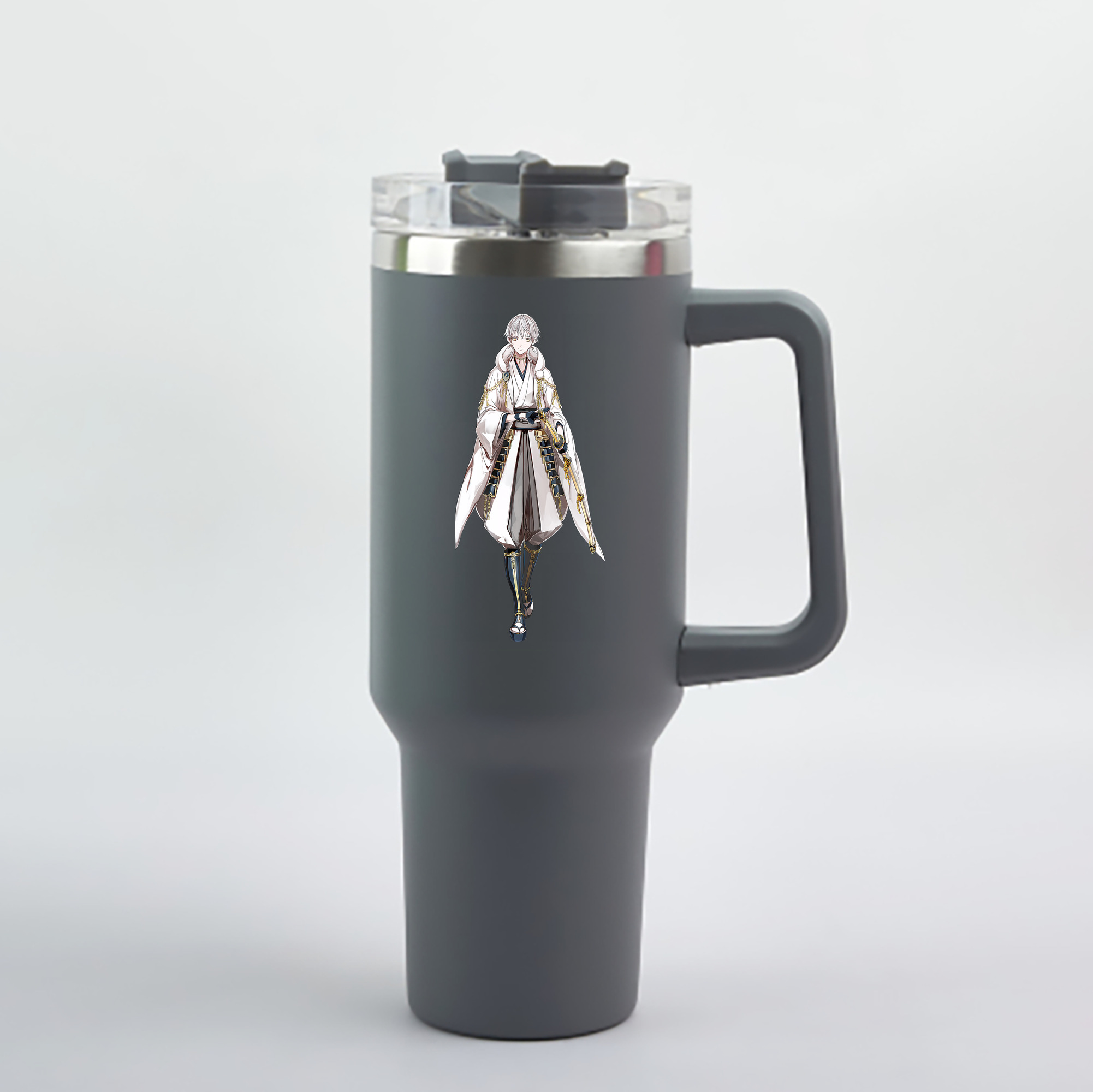 （画像用） 刀剣乱舞 Touken Ranbu 1200mL車用タンブラー - クリスタルステッカー（プラスチックストロー付き）