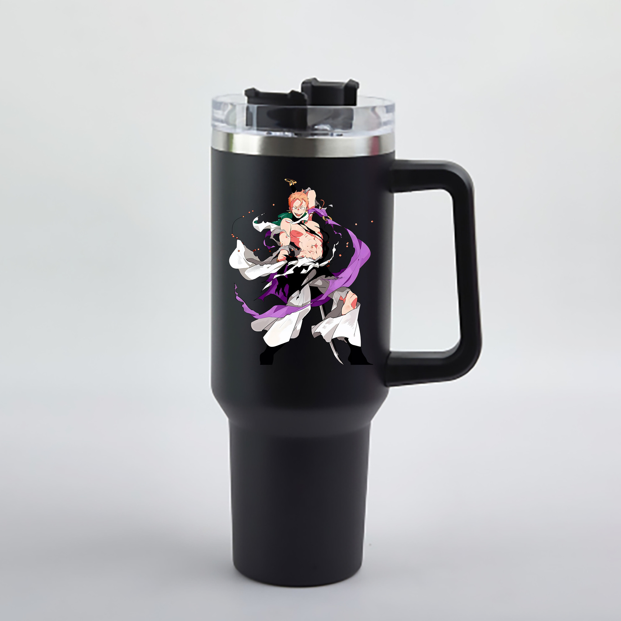 刀剣乱舞 Touken Ranbu 1200mL車用タンブラー - クリスタルステッカー（プラスチックストロー付き）