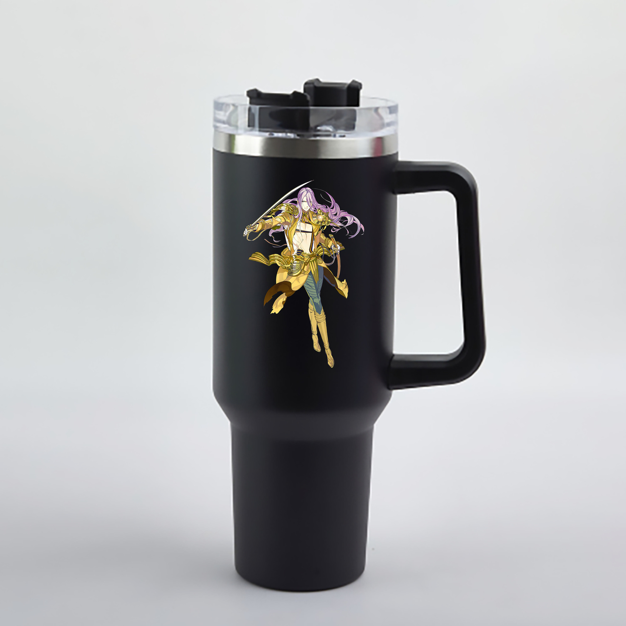 （画像用） 刀剣乱舞 Touken Ranbu 1200mL車用タンブラー - クリスタルステッカー（プラスチックストロー付き）