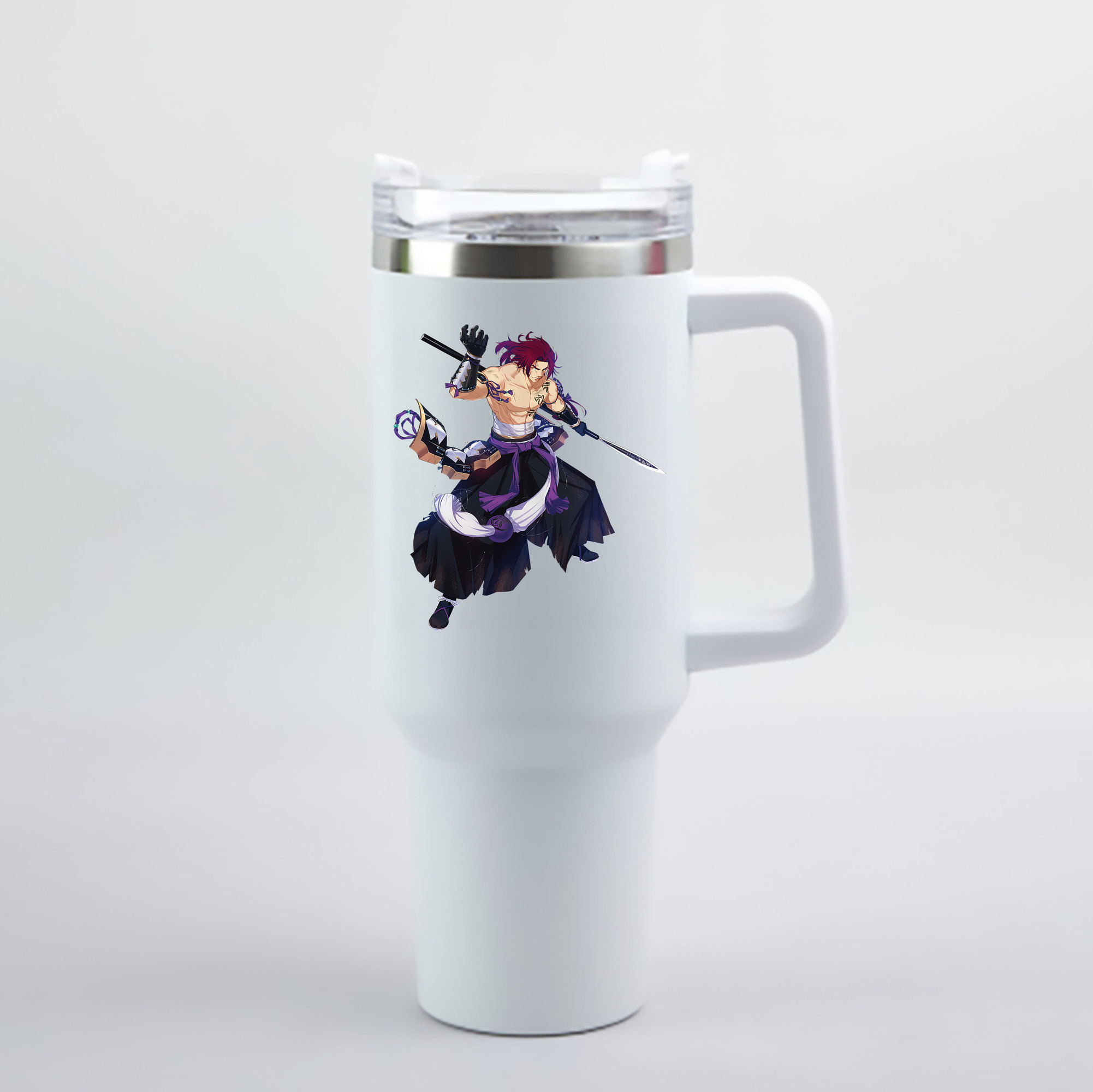 （画像用） 刀剣乱舞 Touken Ranbu 1200mL車用タンブラー - クリスタルステッカー（プラスチックストロー付き）