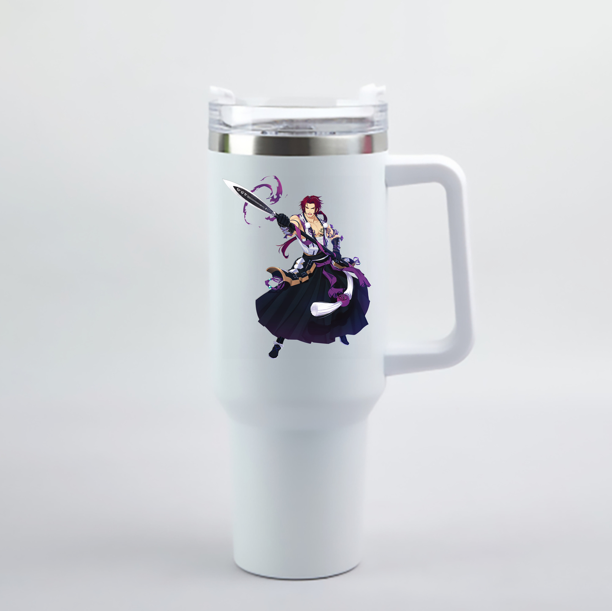 （画像用） 刀剣乱舞 Touken Ranbu 1200mL車用タンブラー - クリスタルステッカー（プラスチックストロー付き）